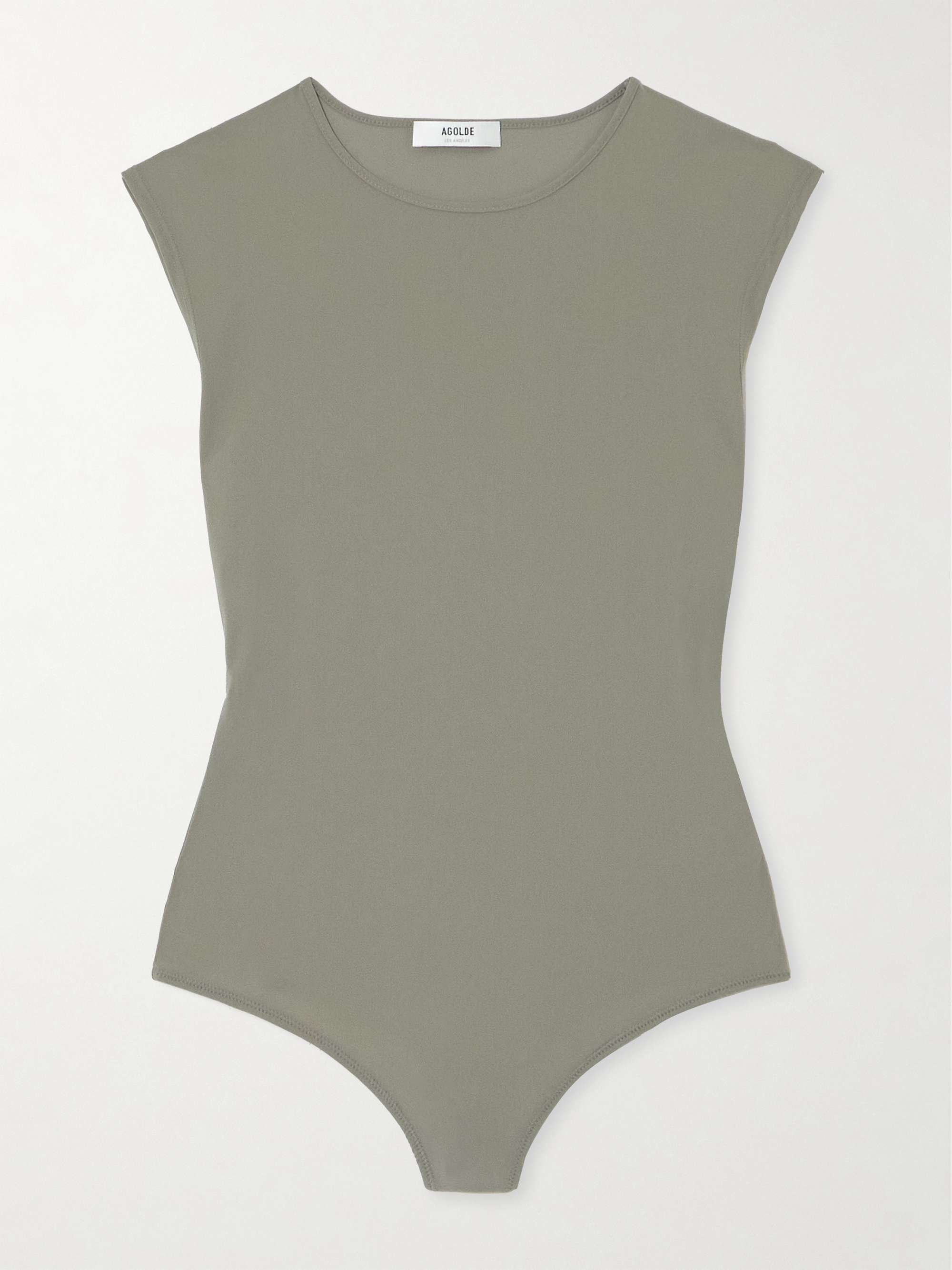 Aura stretch-jersey thong bodysuit view
