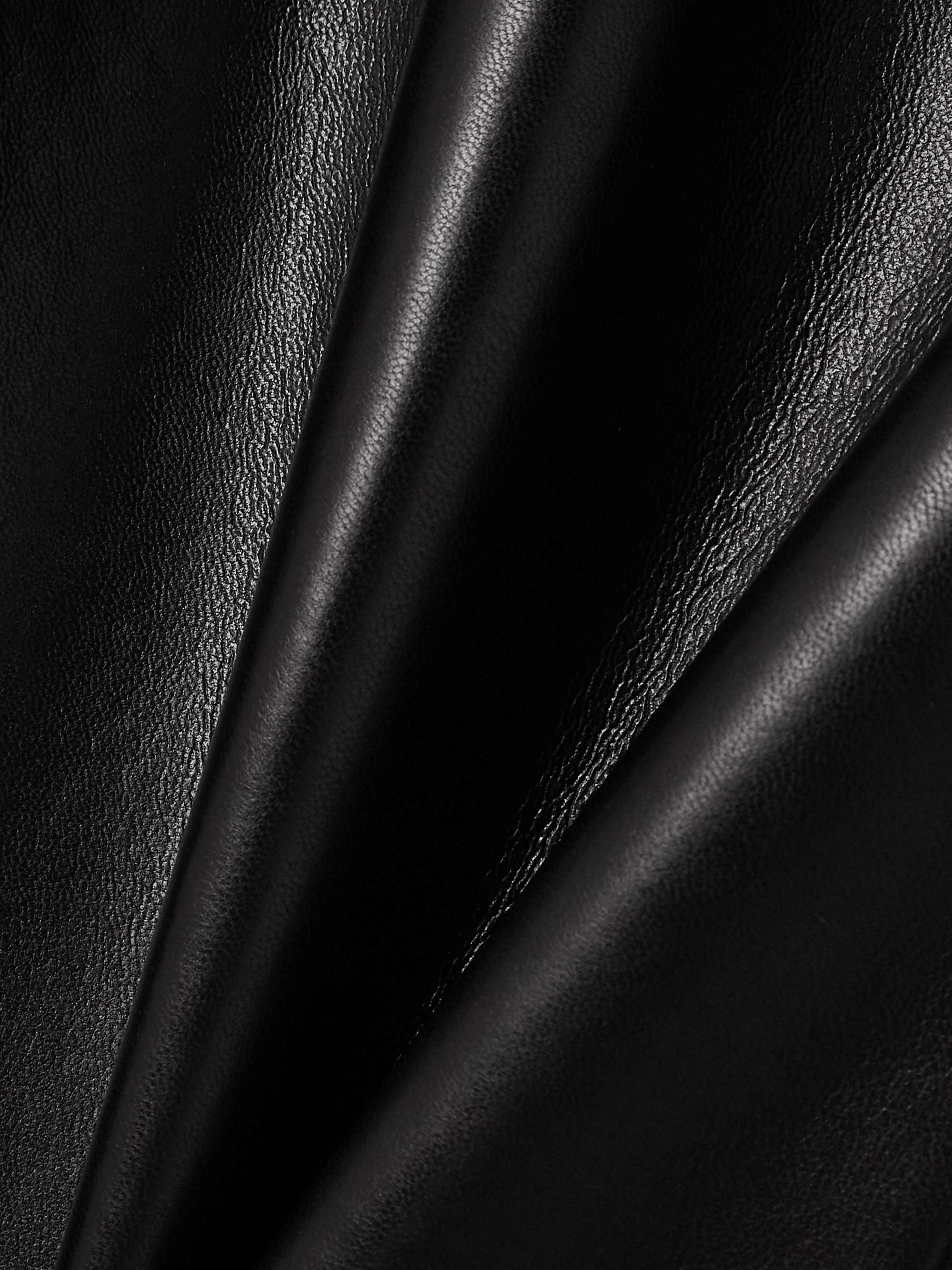 Ren cropped high-rise wide-leg leather pants view