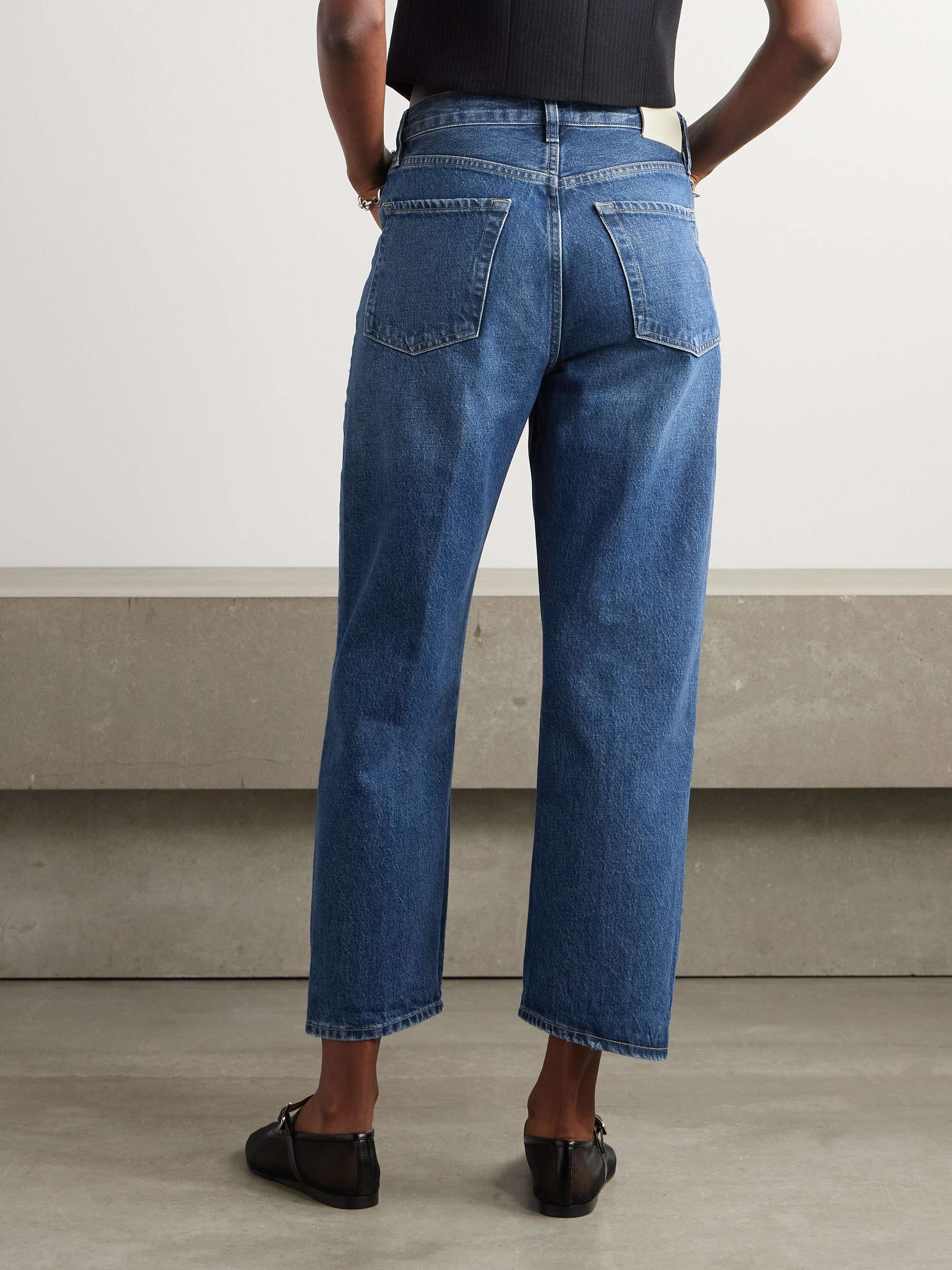 Dahlia cropped low-rise boyfriend jeans view