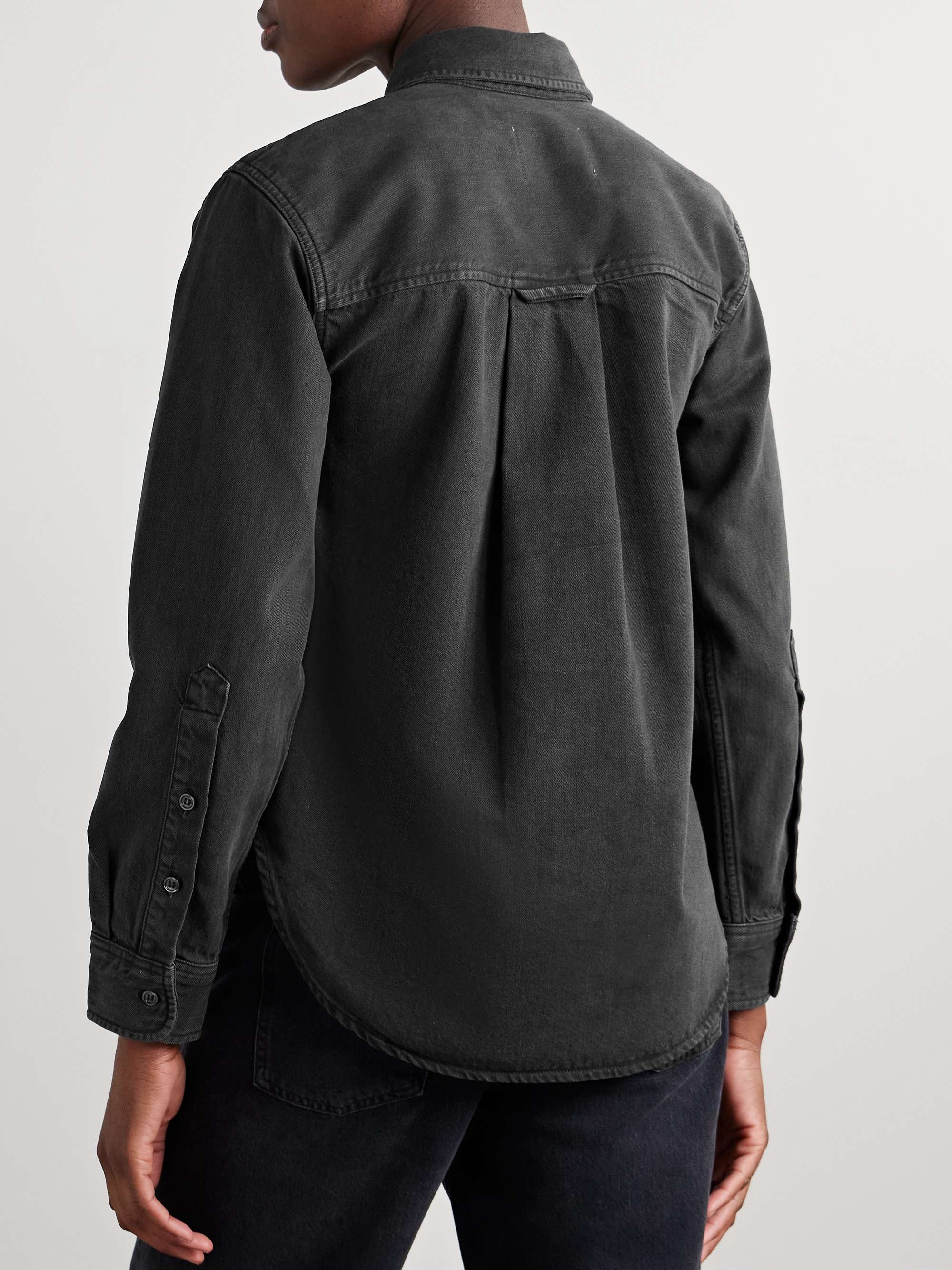 Baby Shay organic denim shirt view