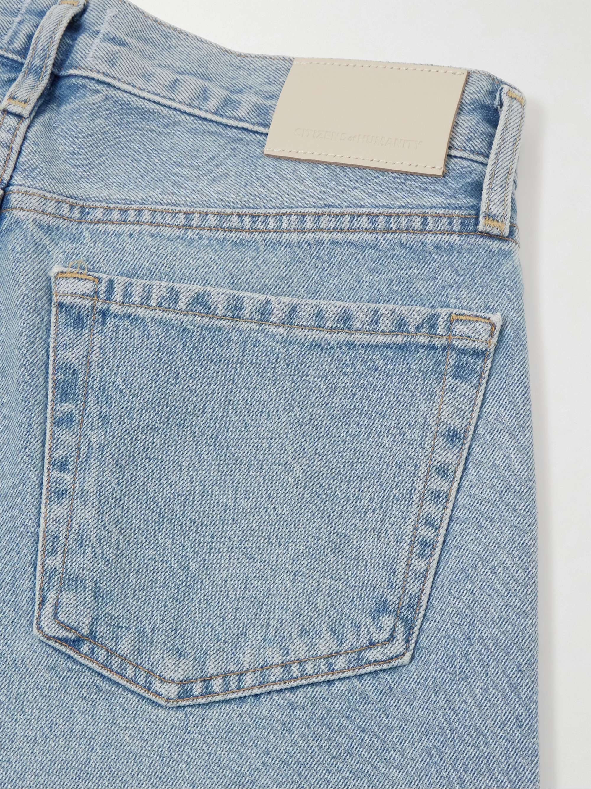 Miro mid-rise barrel-leg recycled jeans view