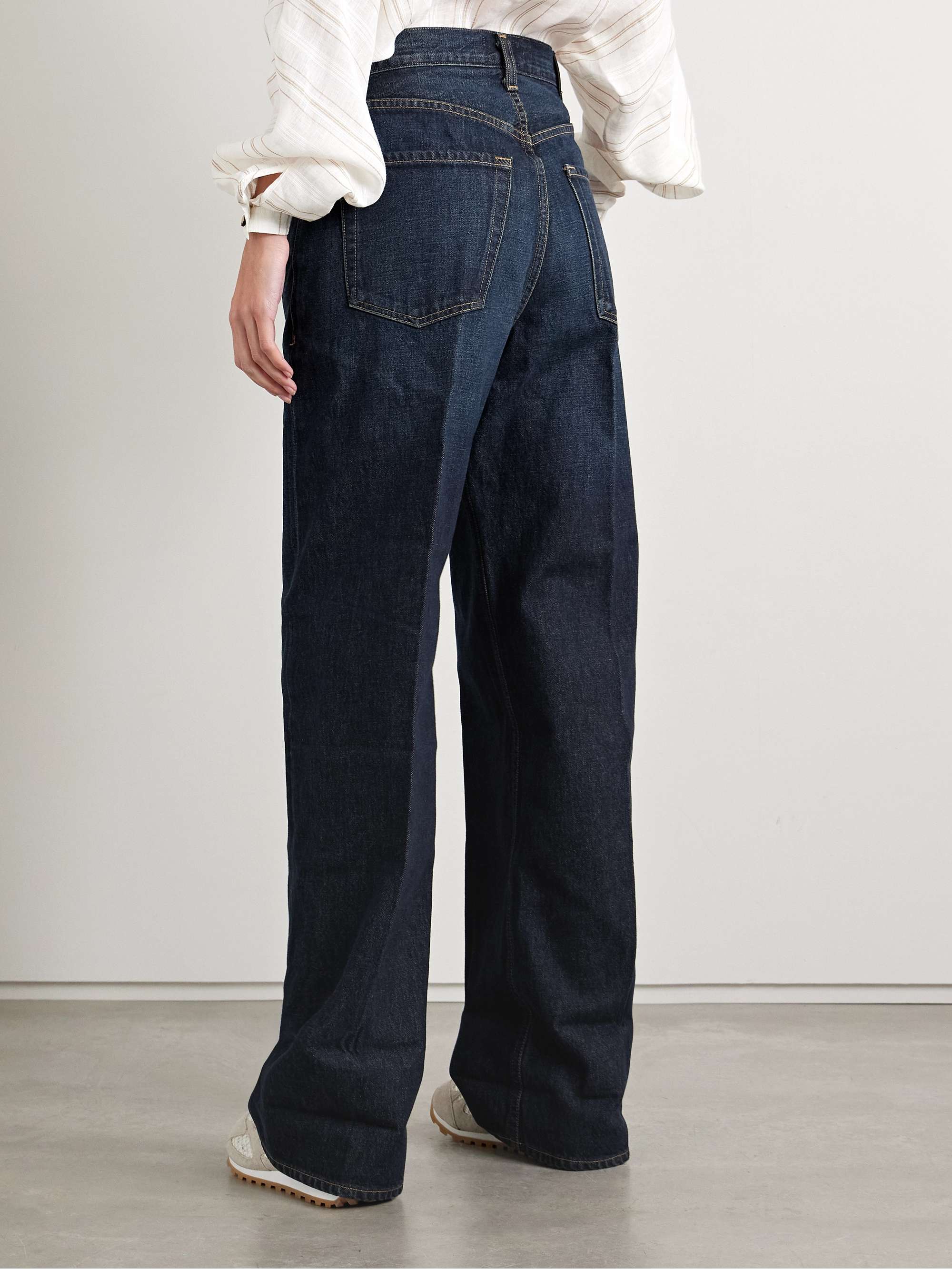 Ayla Baggy Cuffed Crop mid-rise straight-leg jeans view