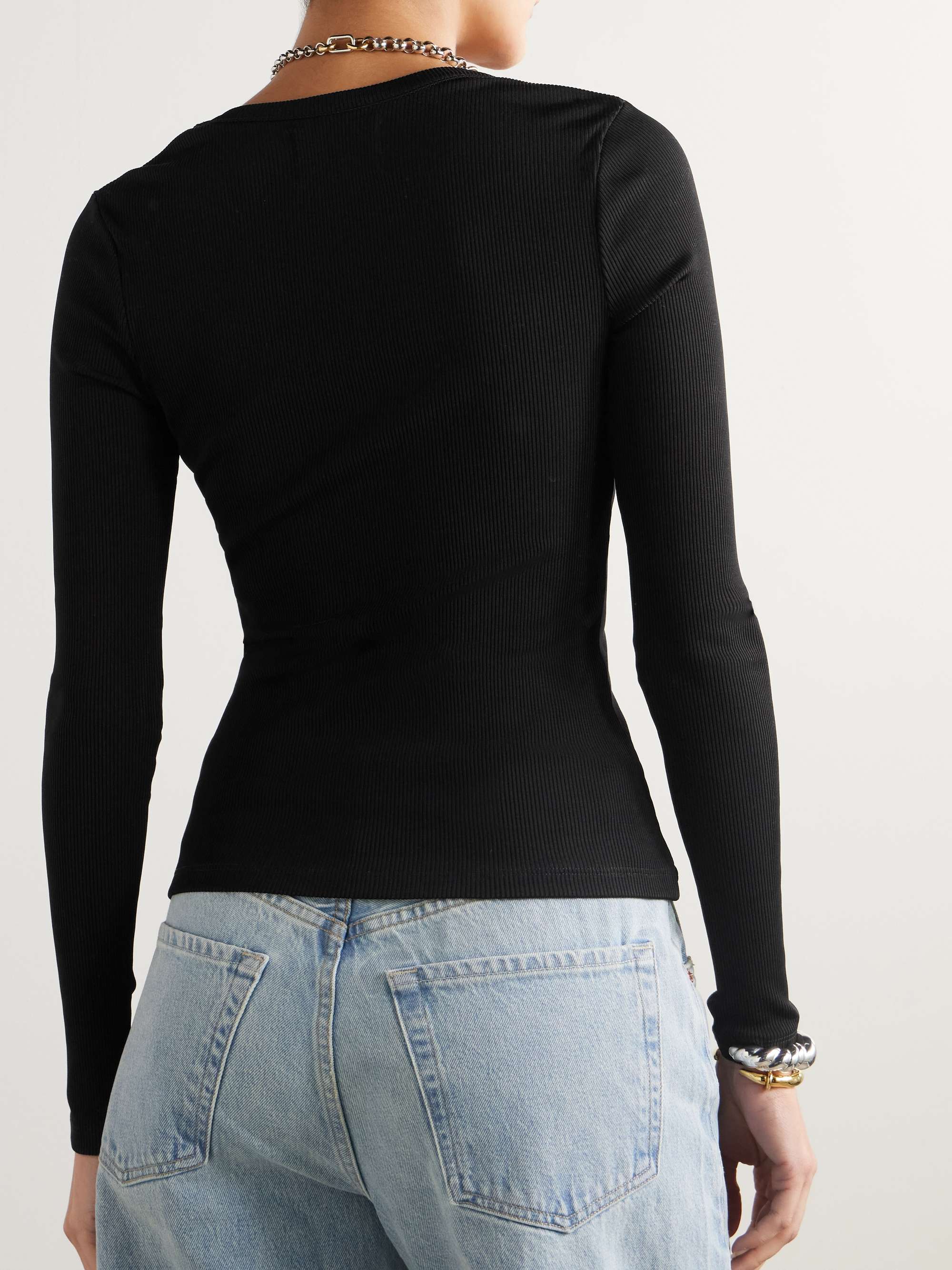 Rumi ribbed-knit top view