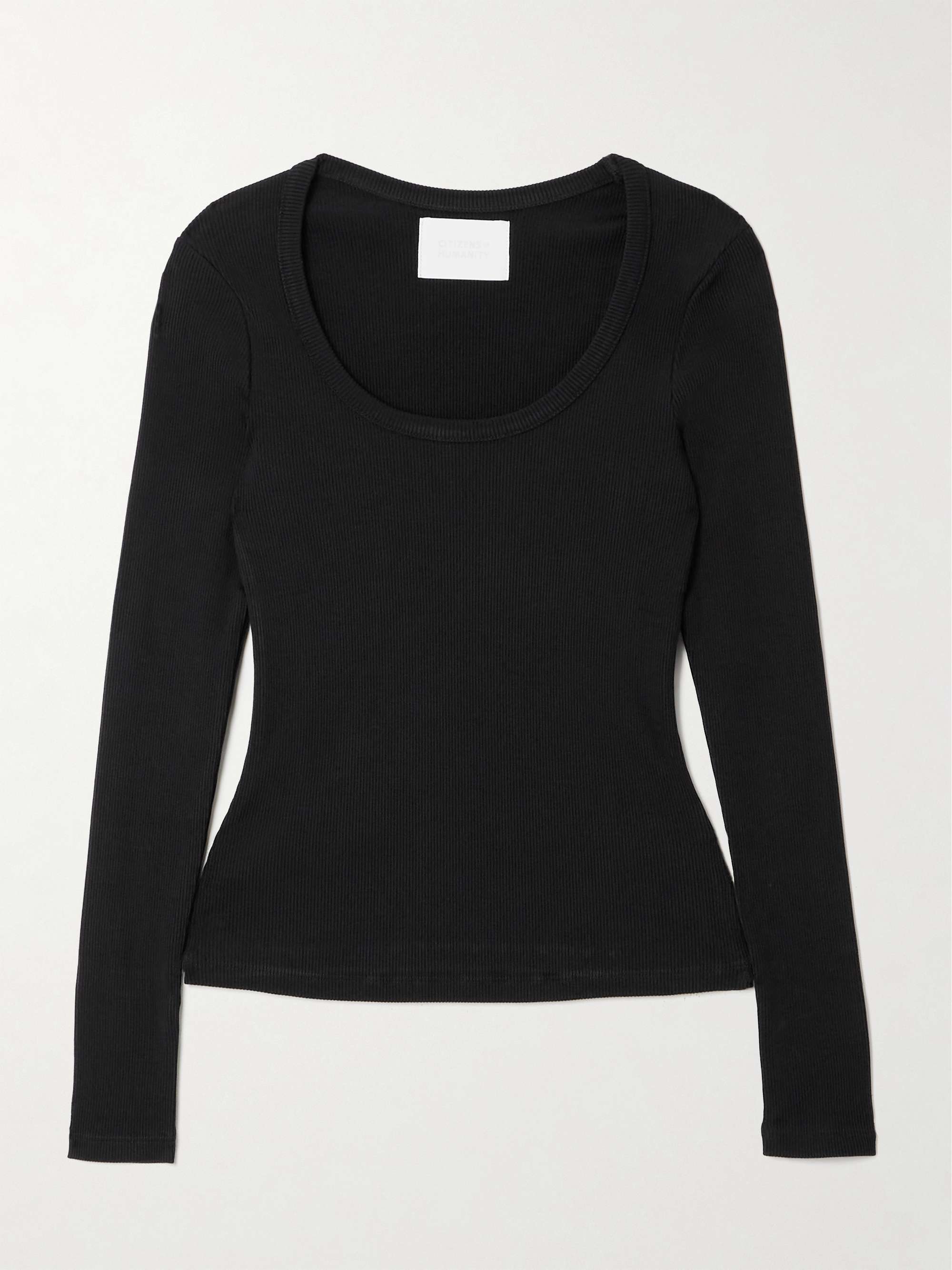Rumi ribbed-knit top view