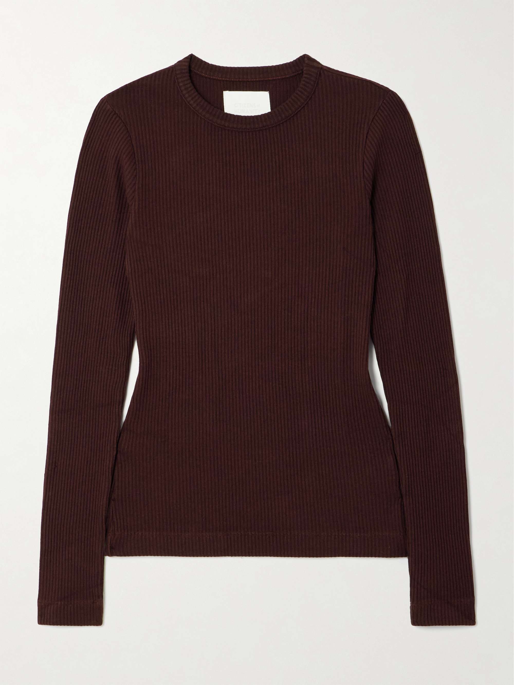 Bina ribbed Lyocell-blend T-shirt view