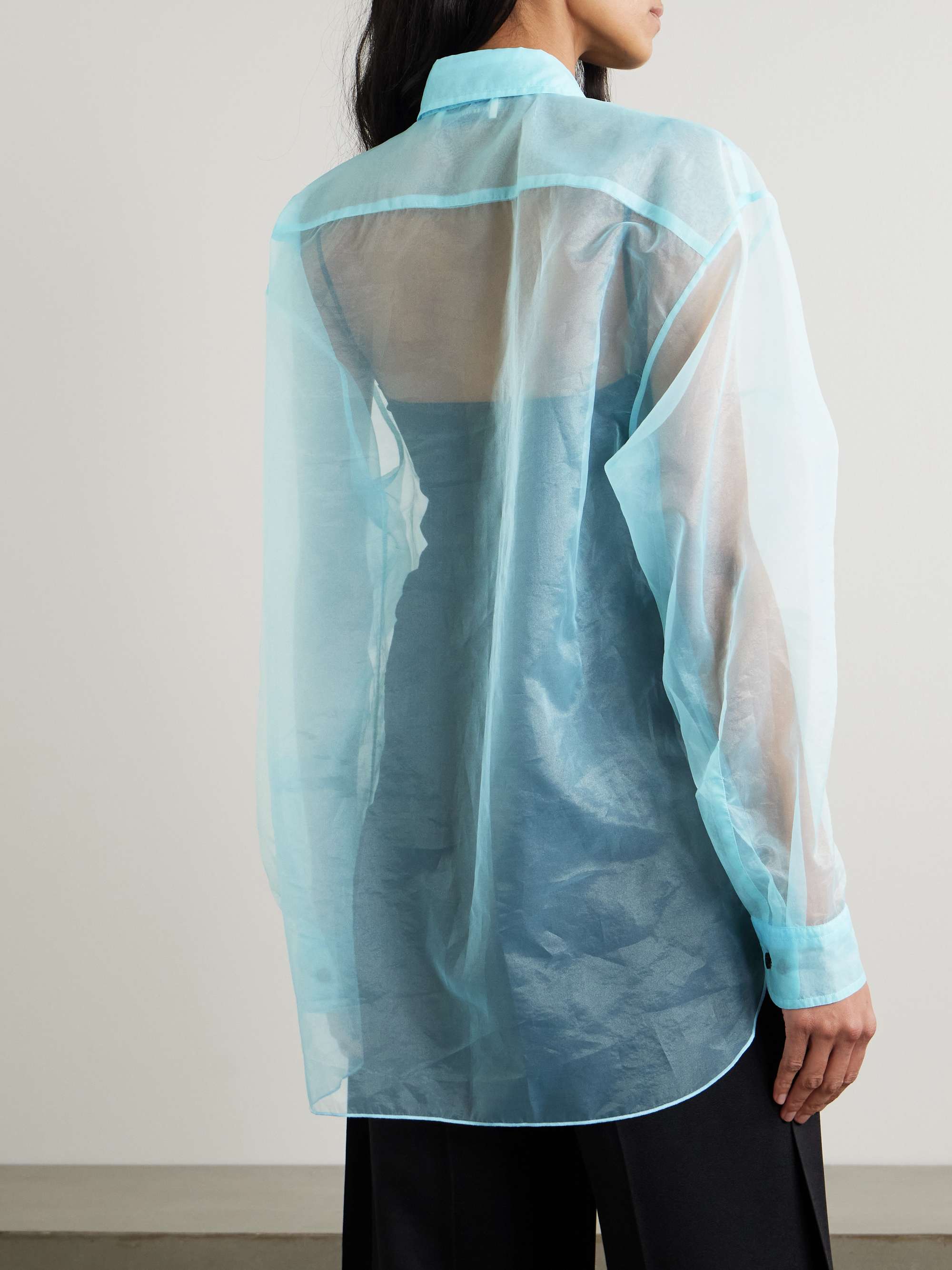 Oversized organza shirt view