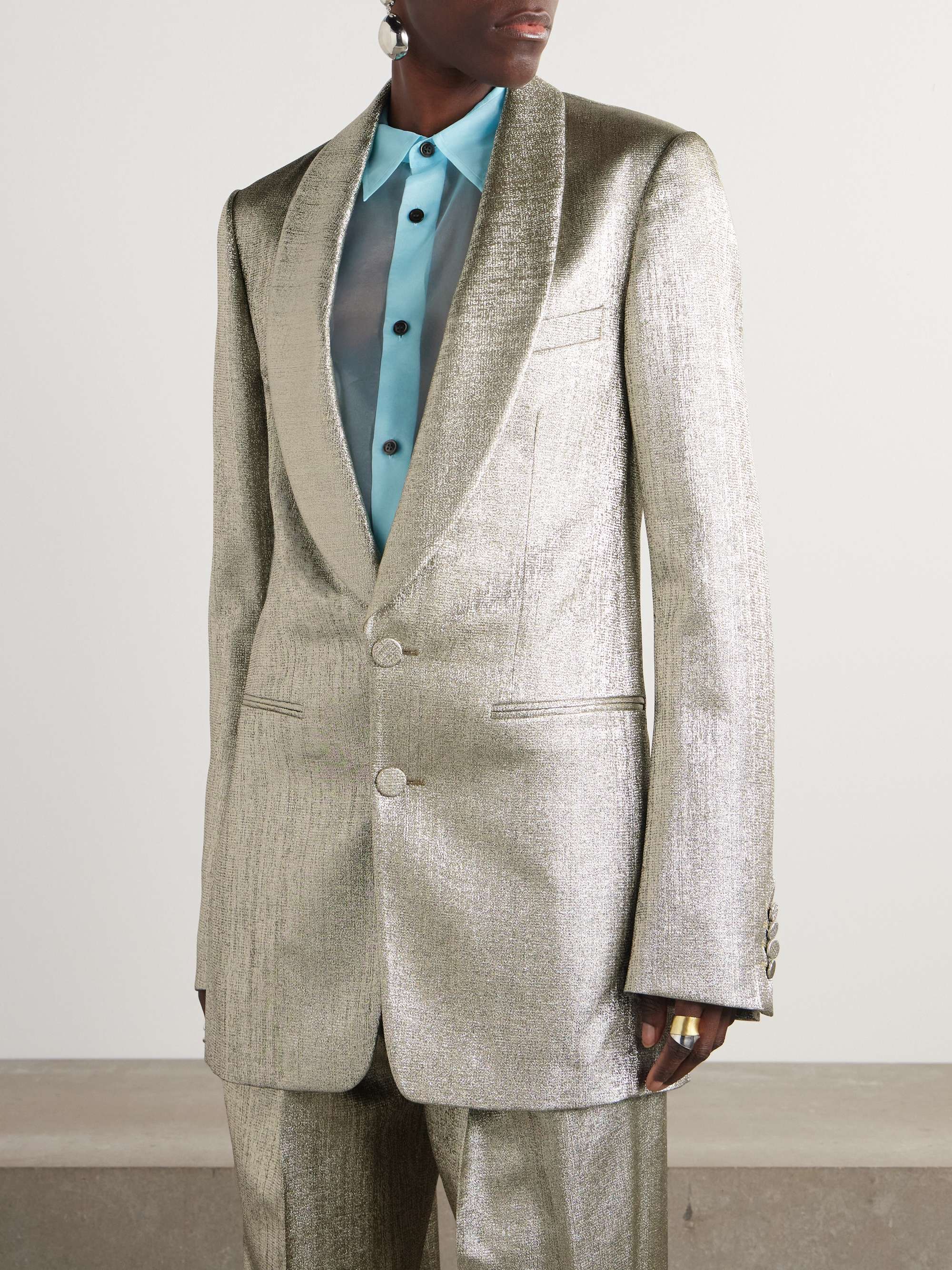 Lamé blazer view