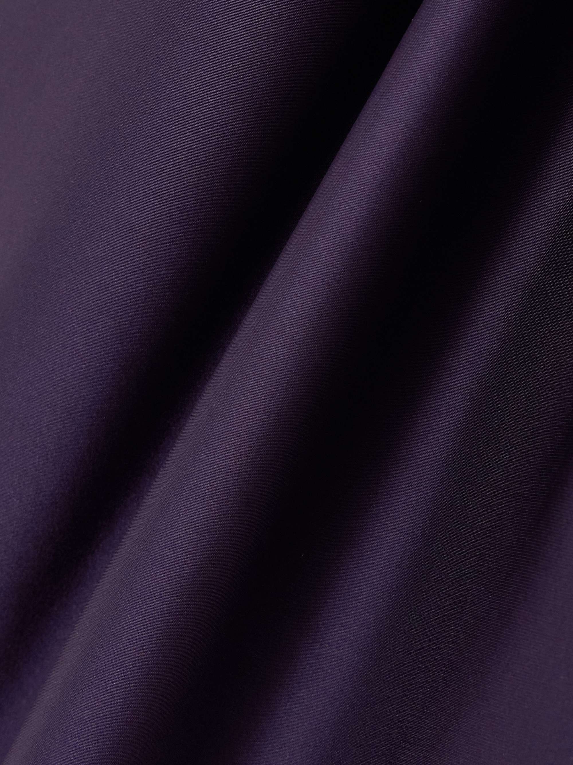 Barb open-back washed-satin midi dress view