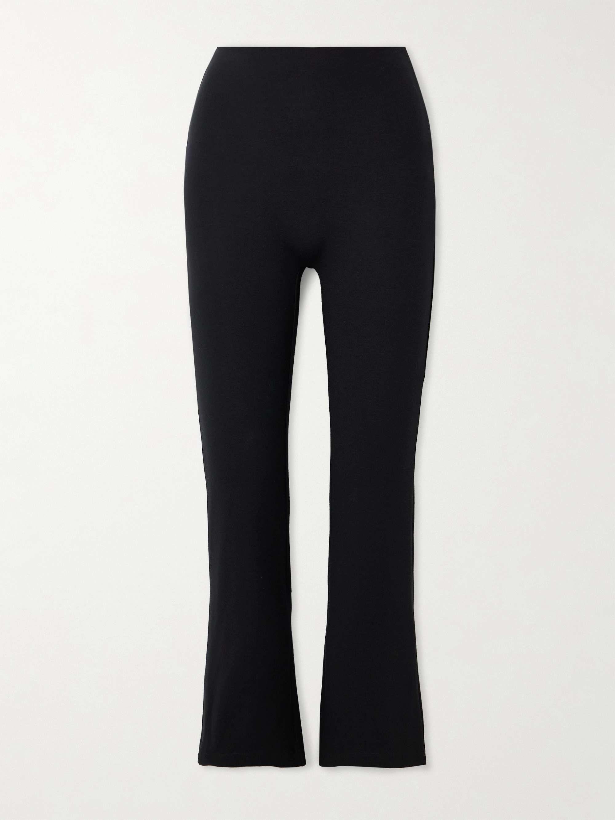Rio cropped stretch-ponte flared pants view