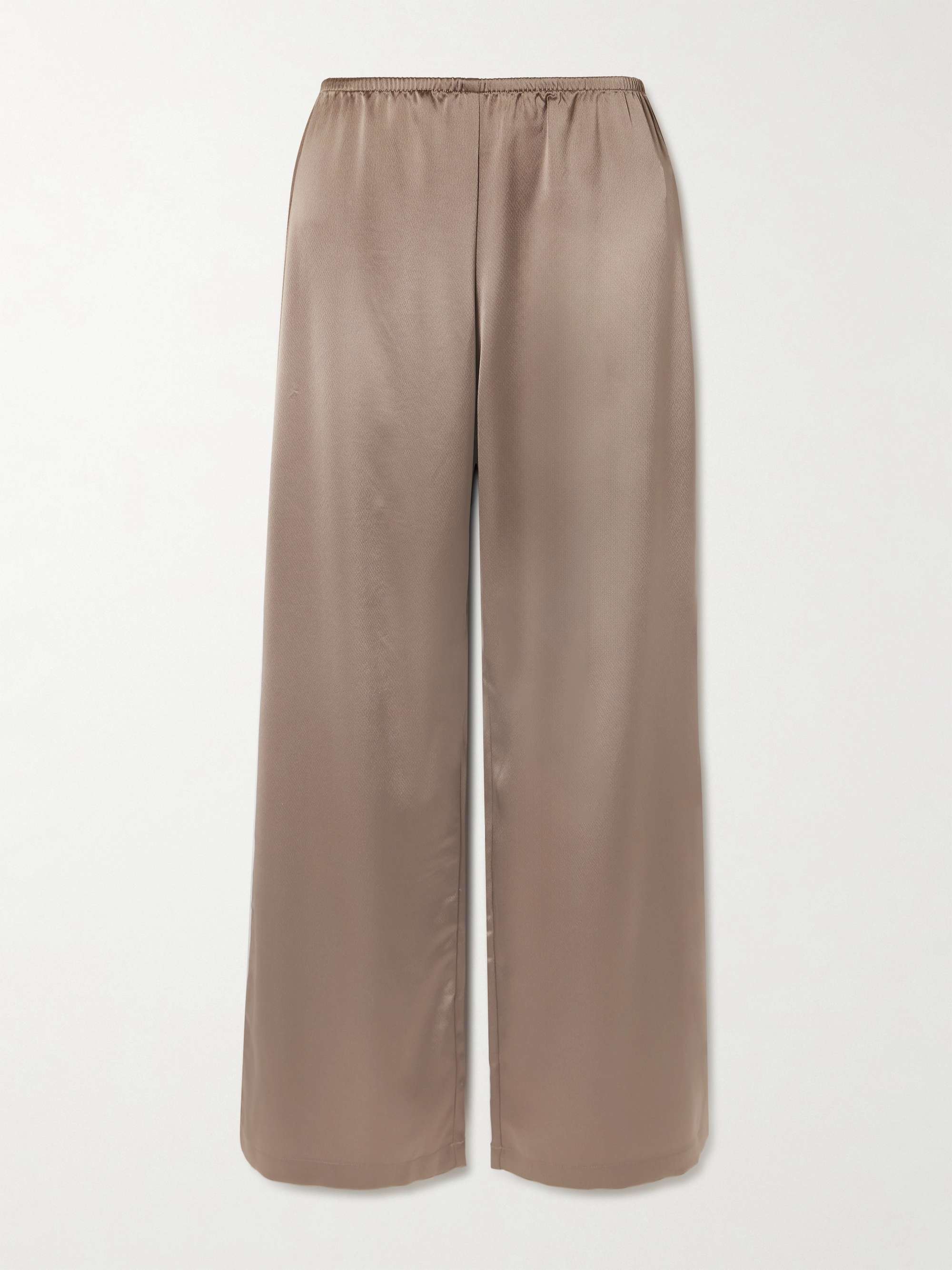 Barb satin wide-leg pants view