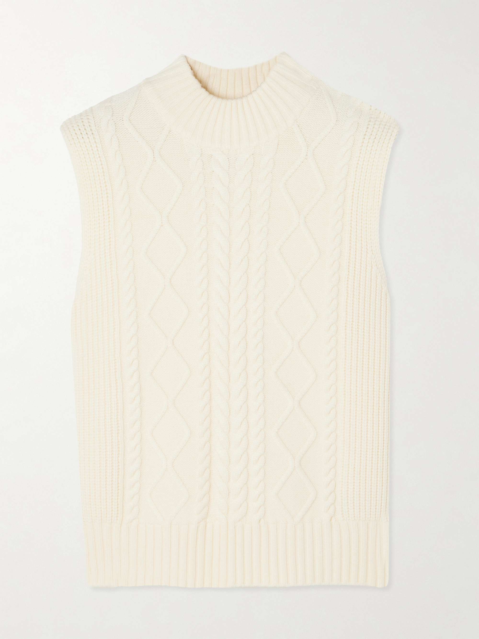 Joilette cable-knit sweater vest view