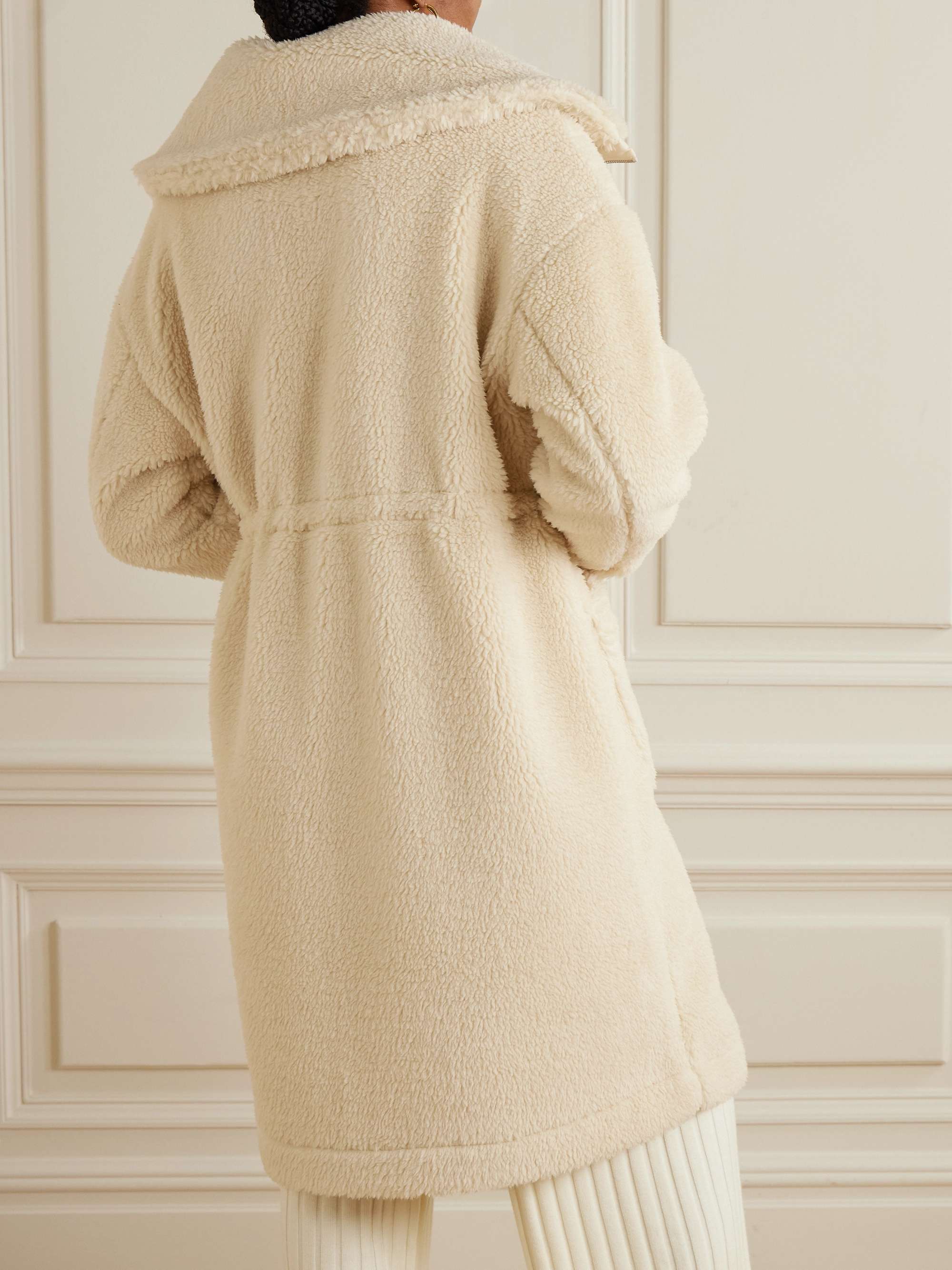 Logan oversized fleece coat view