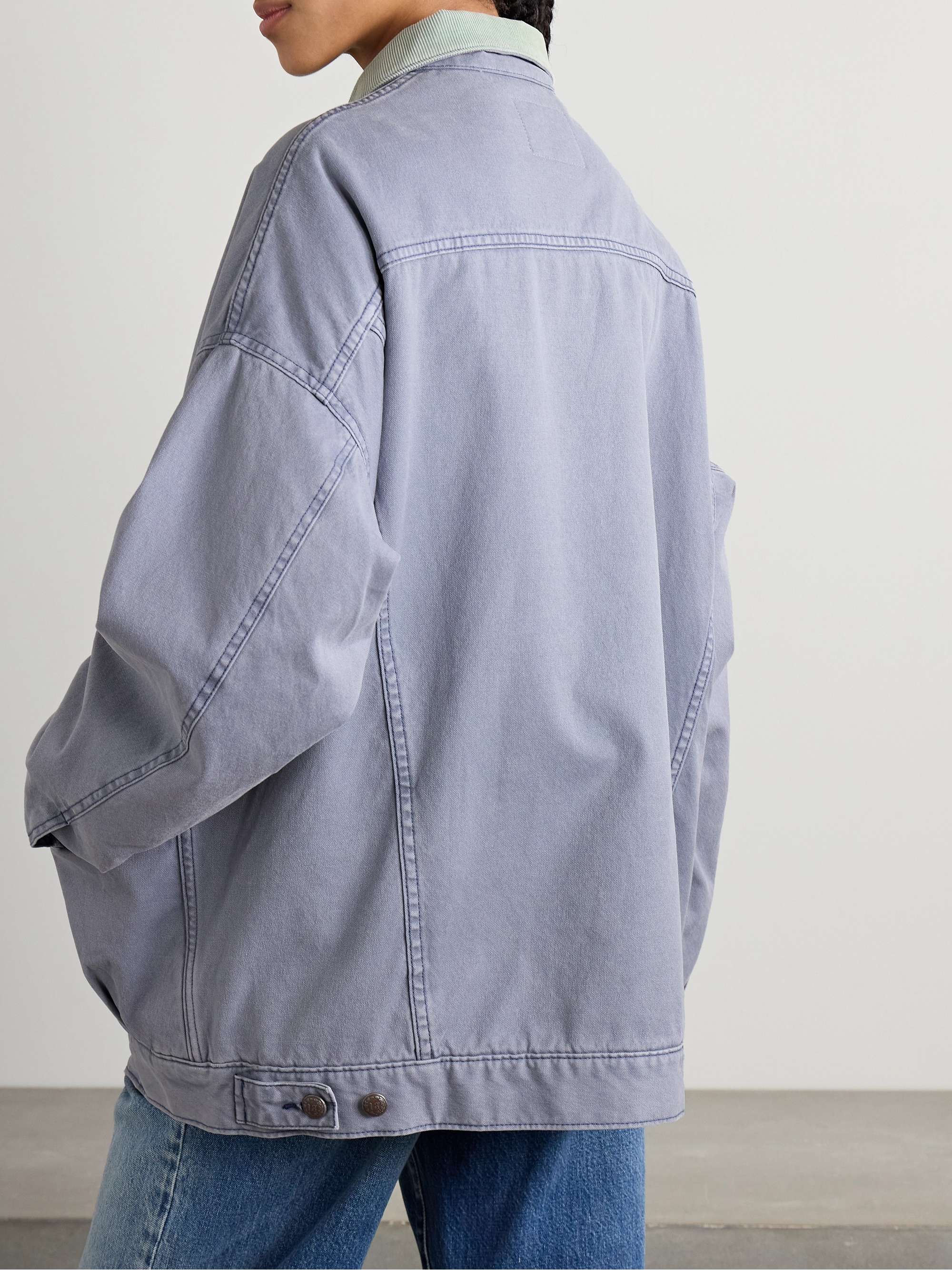 Lacey denim jacket view