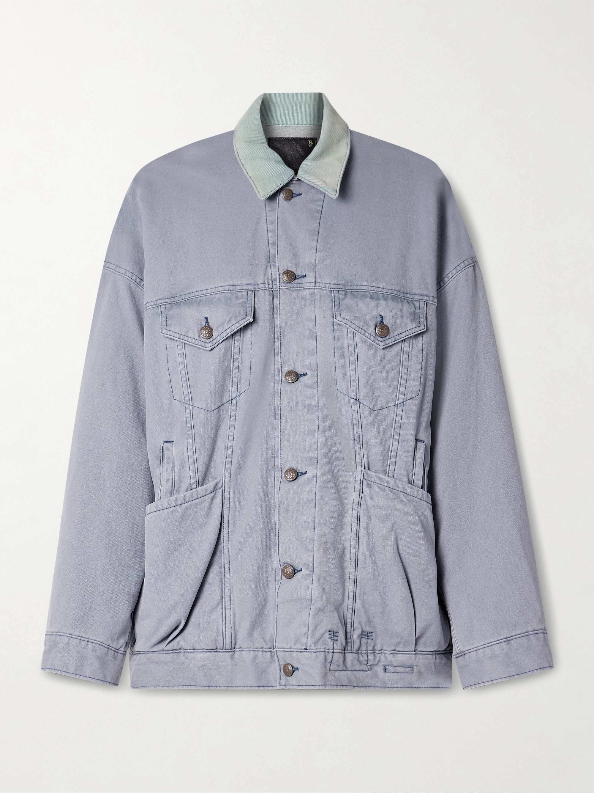 Lacey denim jacket view
