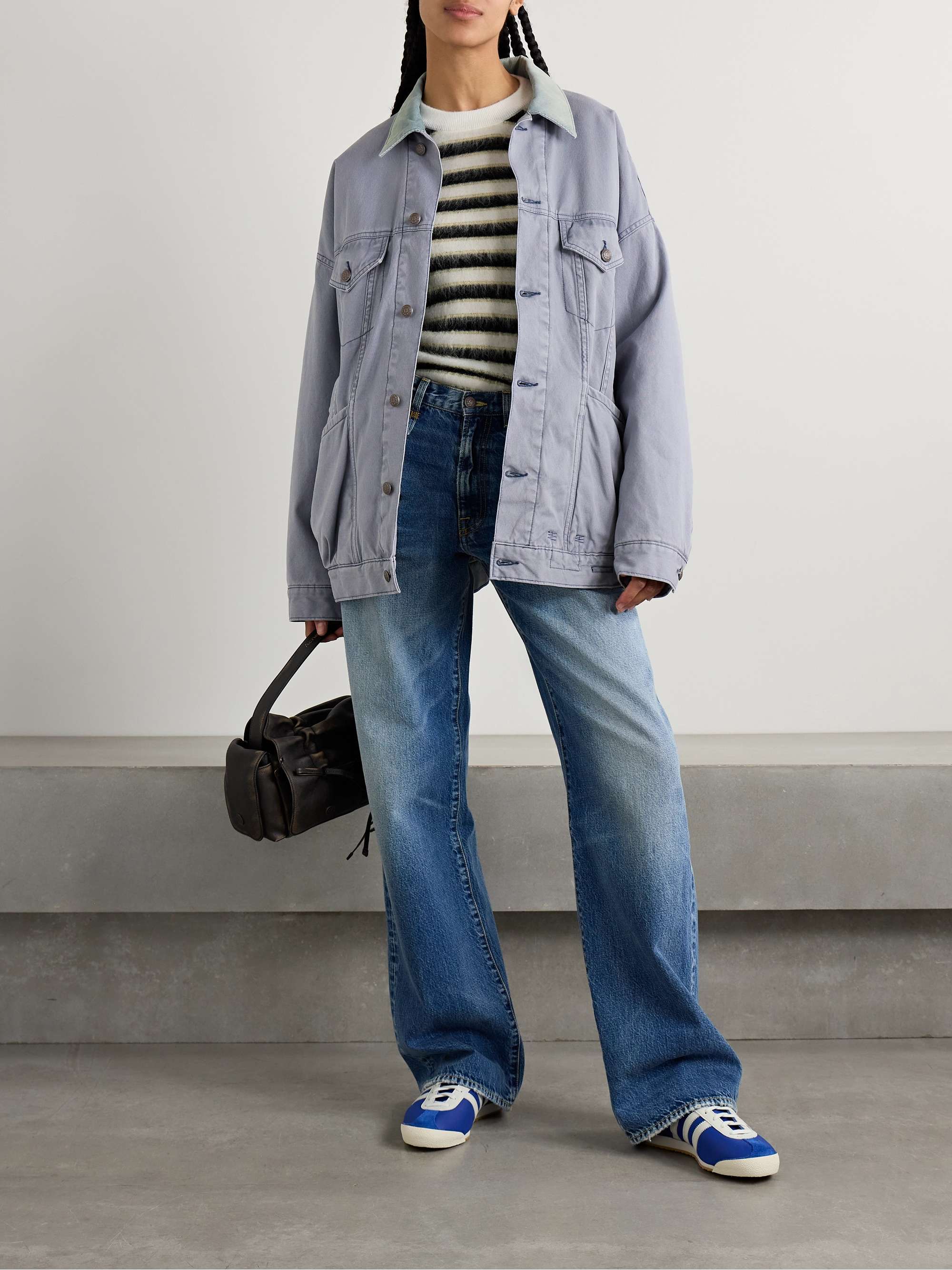 Lacey denim jacket view