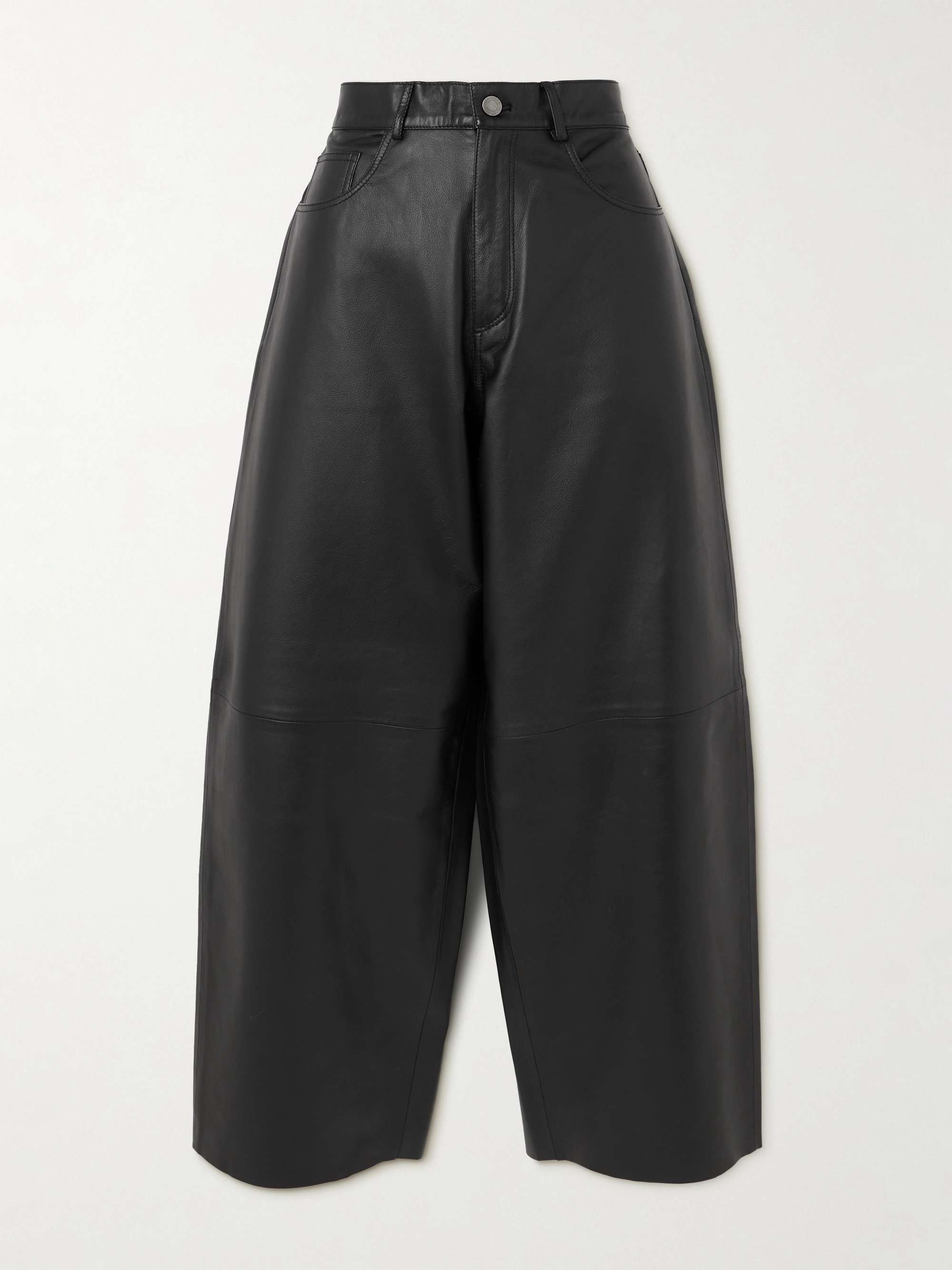 Bethany wide-leg leather pants view