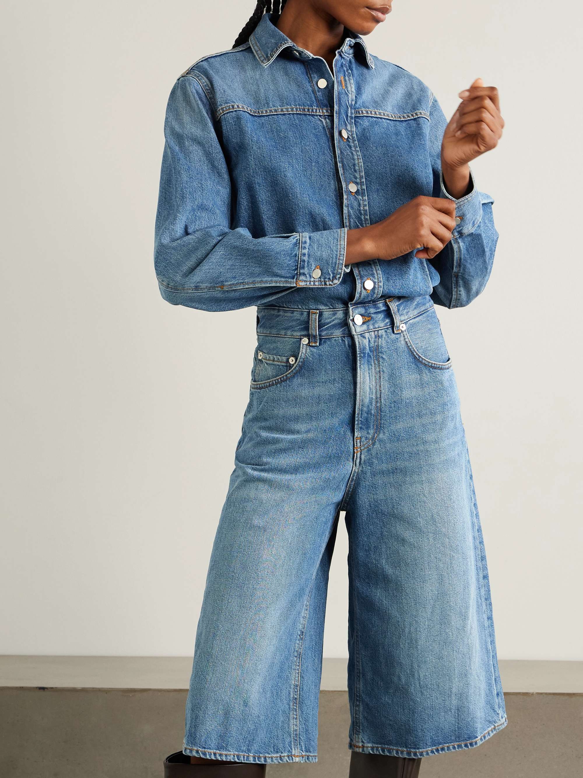 Tonya denim jumpsuit view