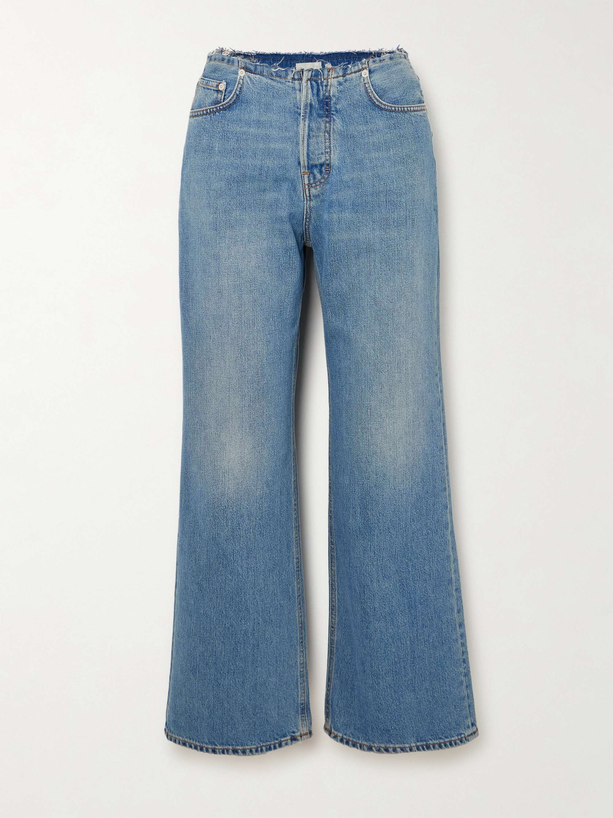 Korea WB distressed boyfriend jeans view