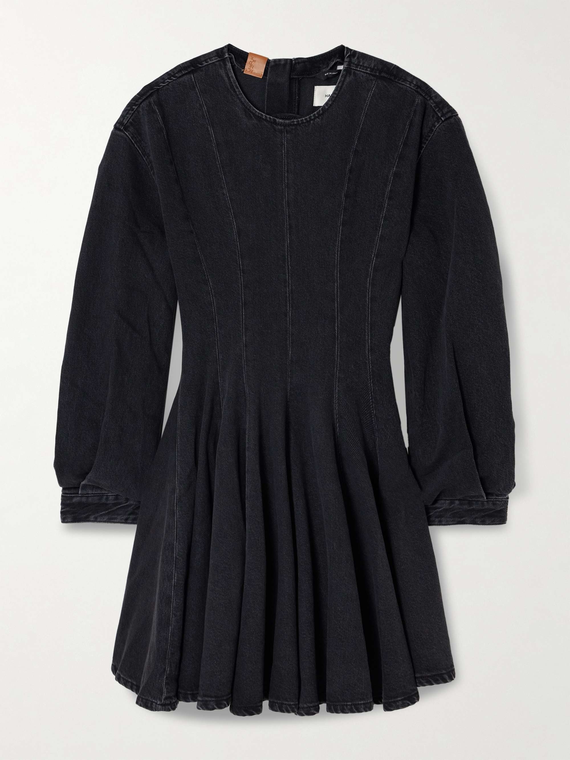 Delilah paneled denim mini dress view