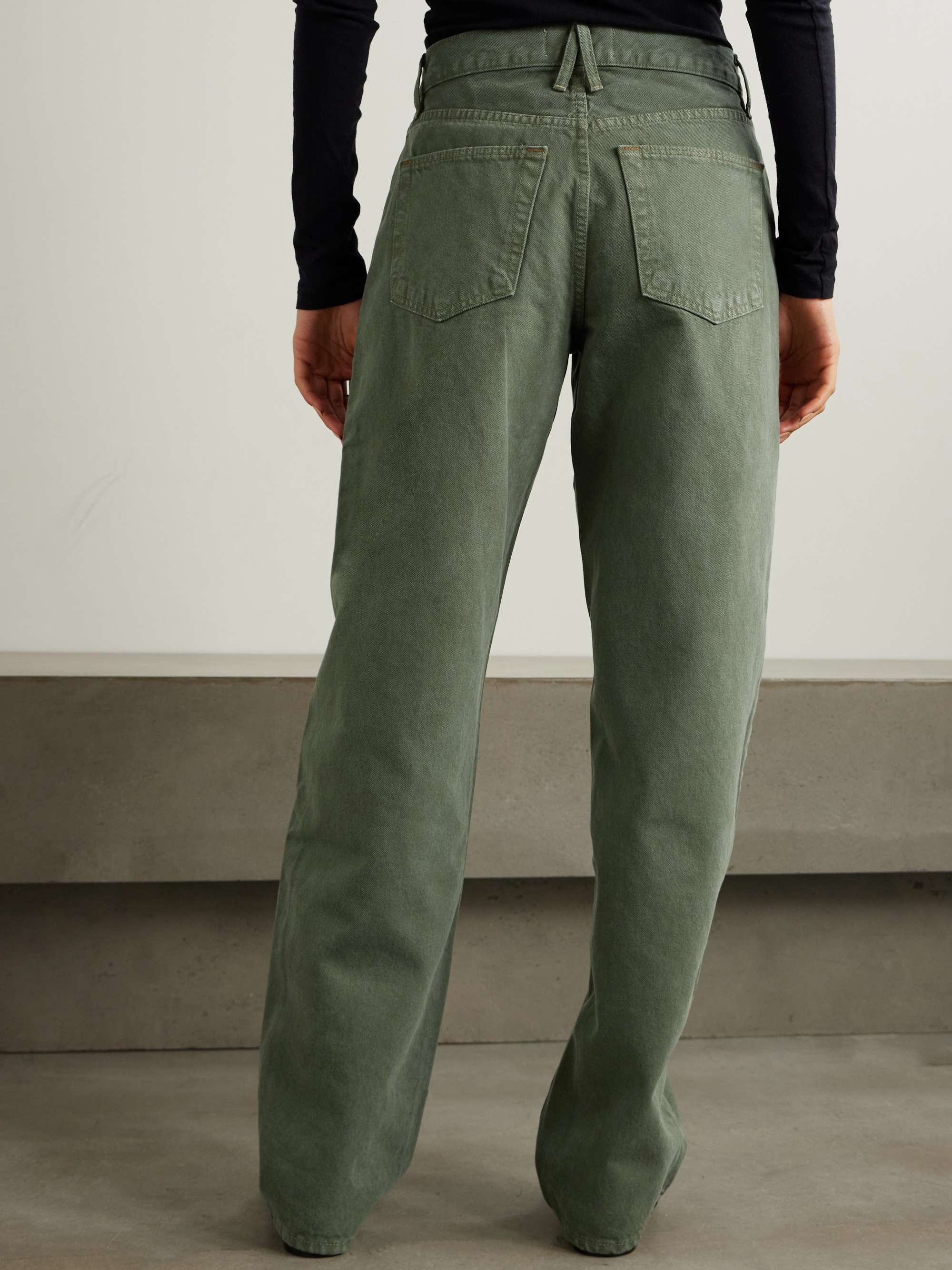 Tess Long high-rise wide-leg jeans view