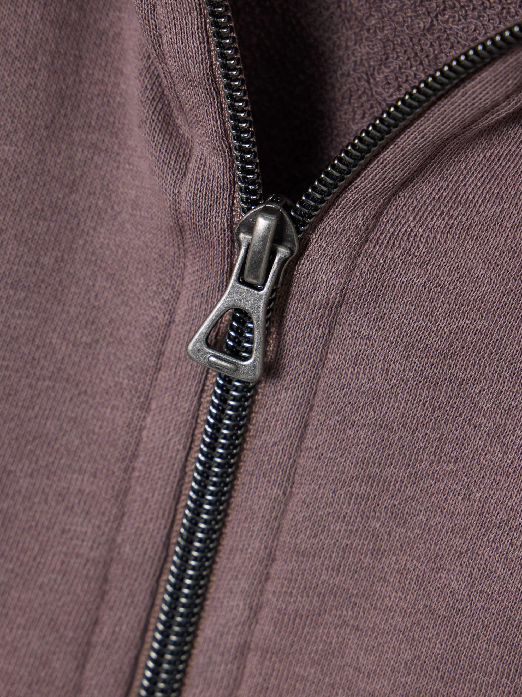 French cotton-terry hoodie view