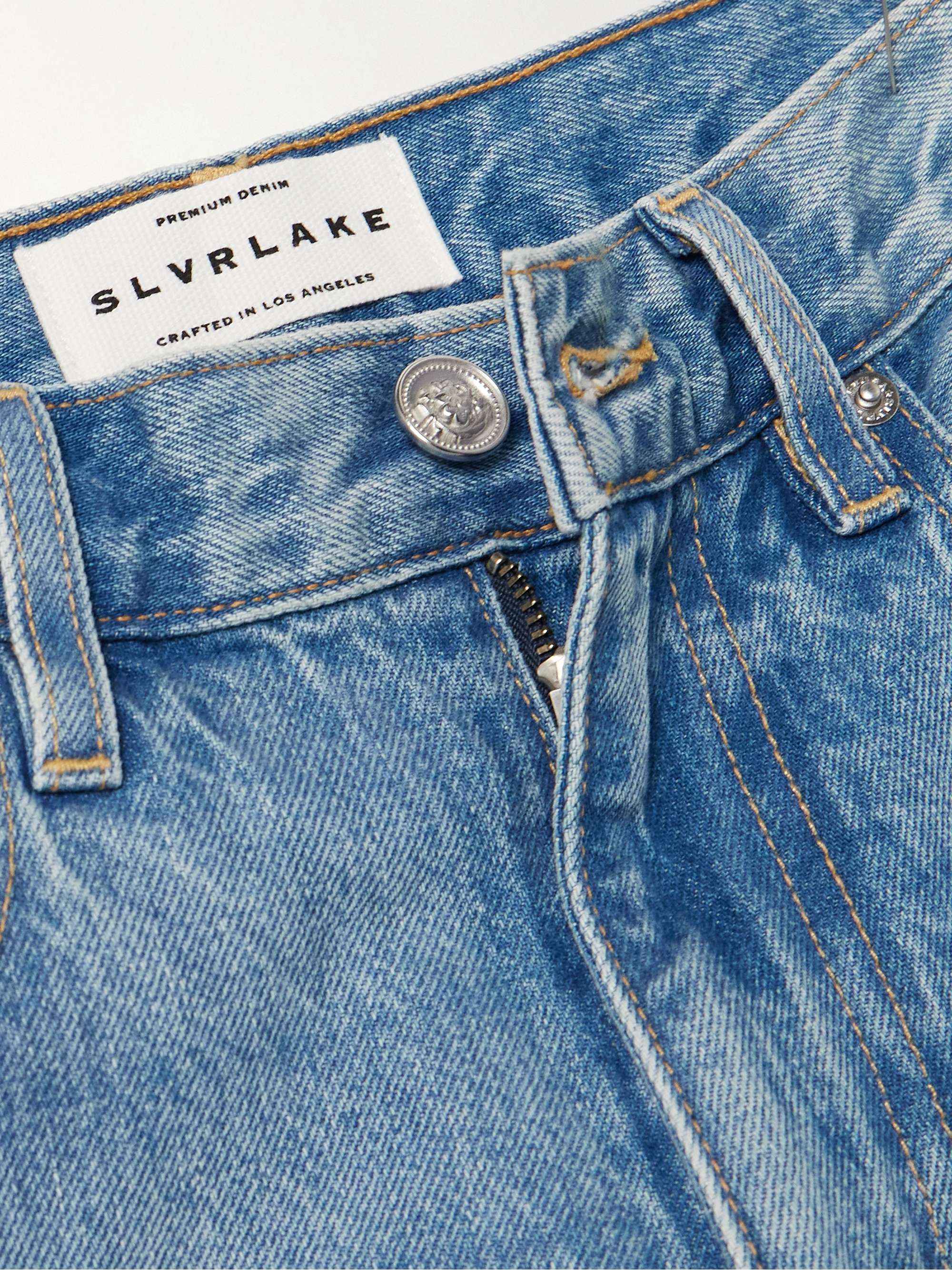 Grace frayed mid-rise wide-leg jeans view