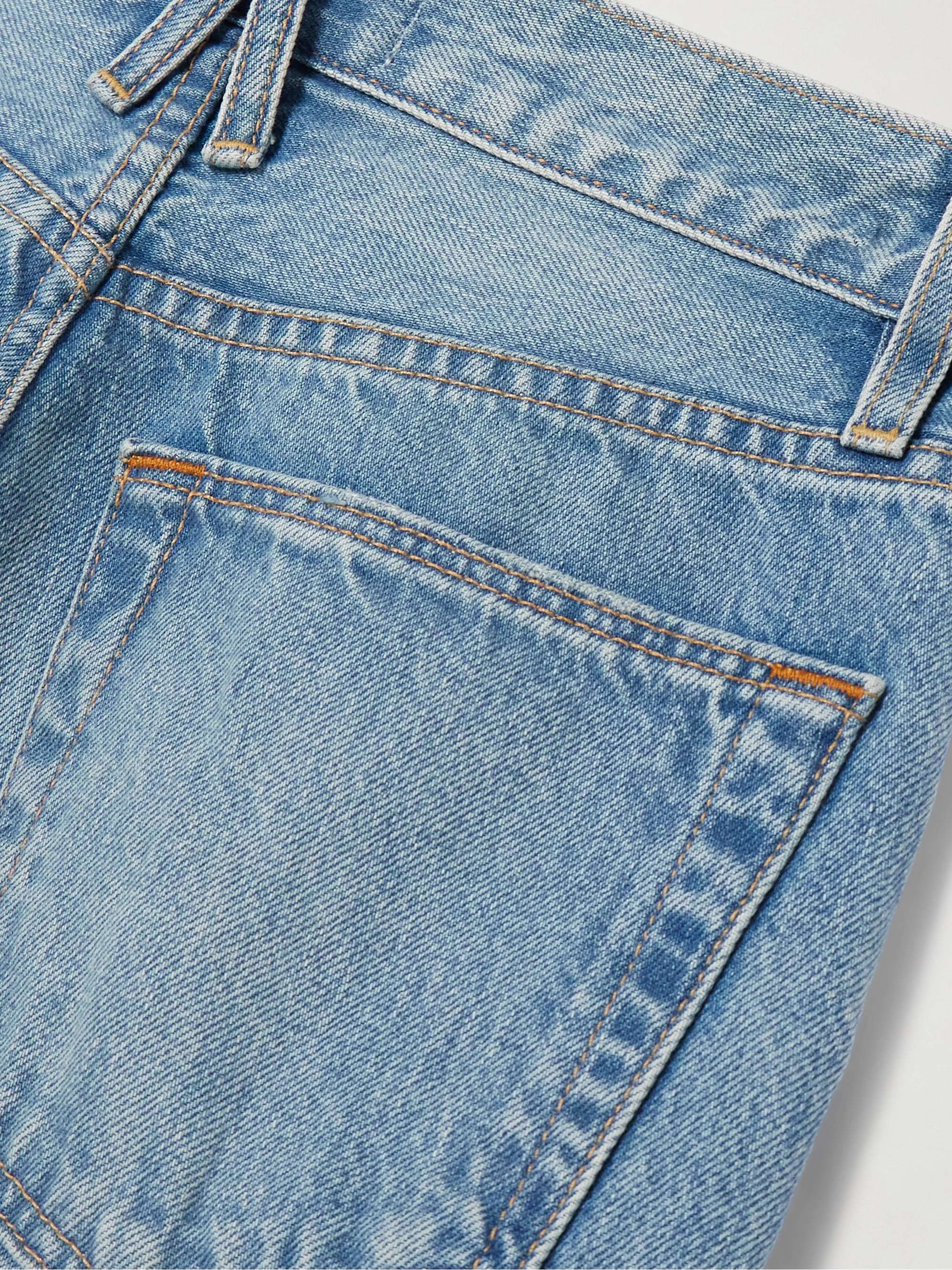 Grace frayed mid-rise wide-leg jeans view