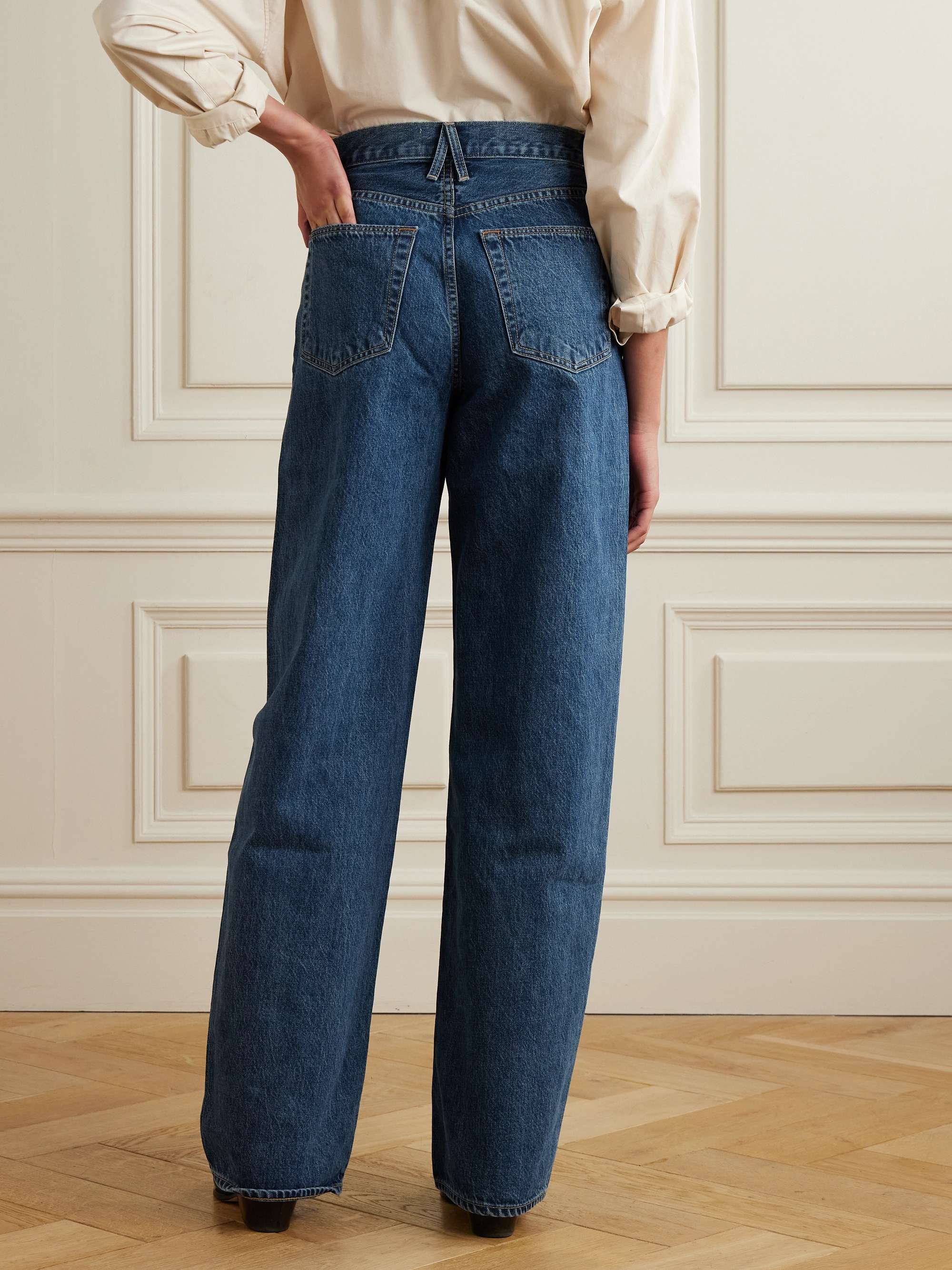 Cassie high-rise wide-leg jeans view