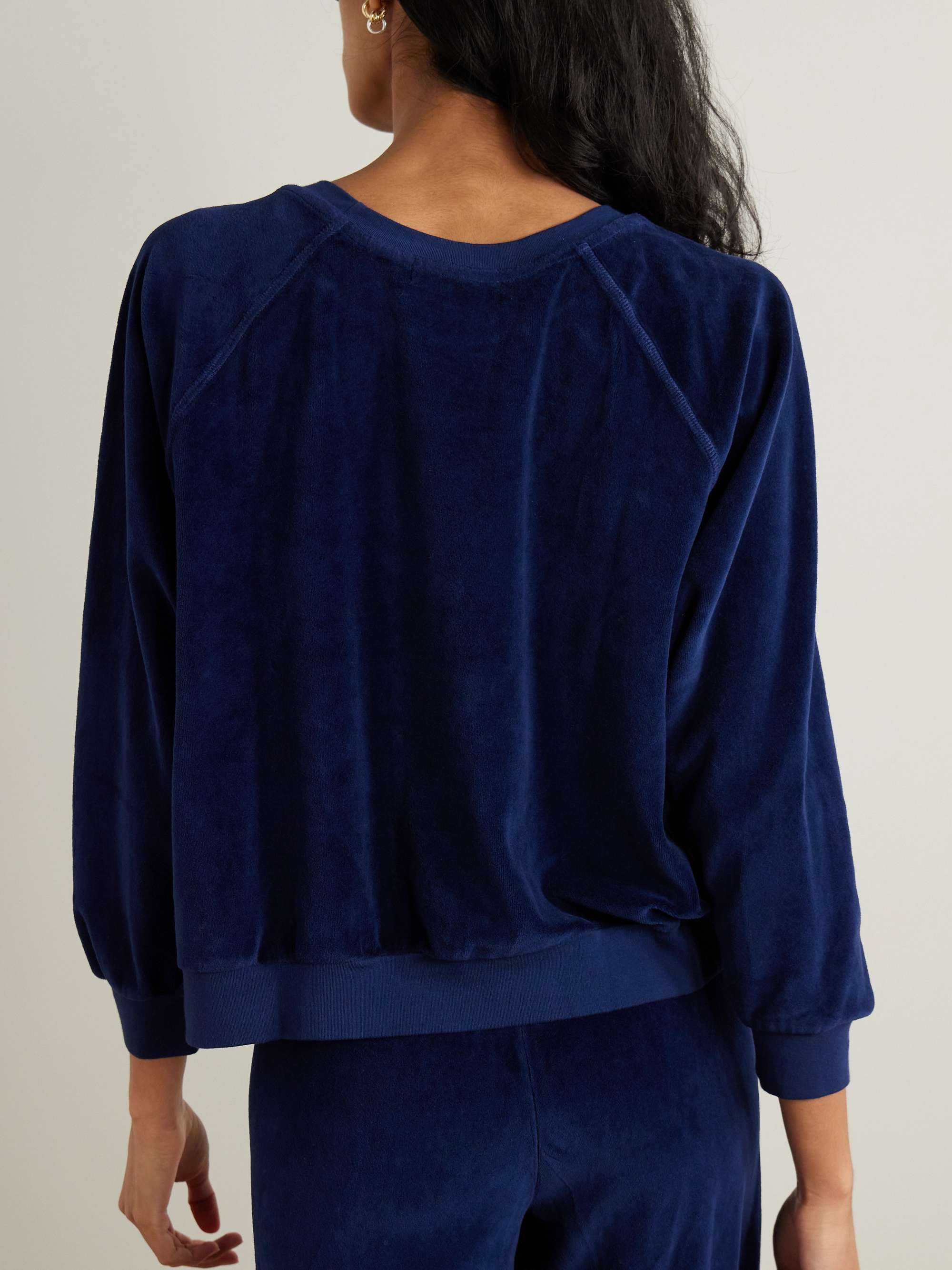 Samos cotton-blend velour sweatshirt view