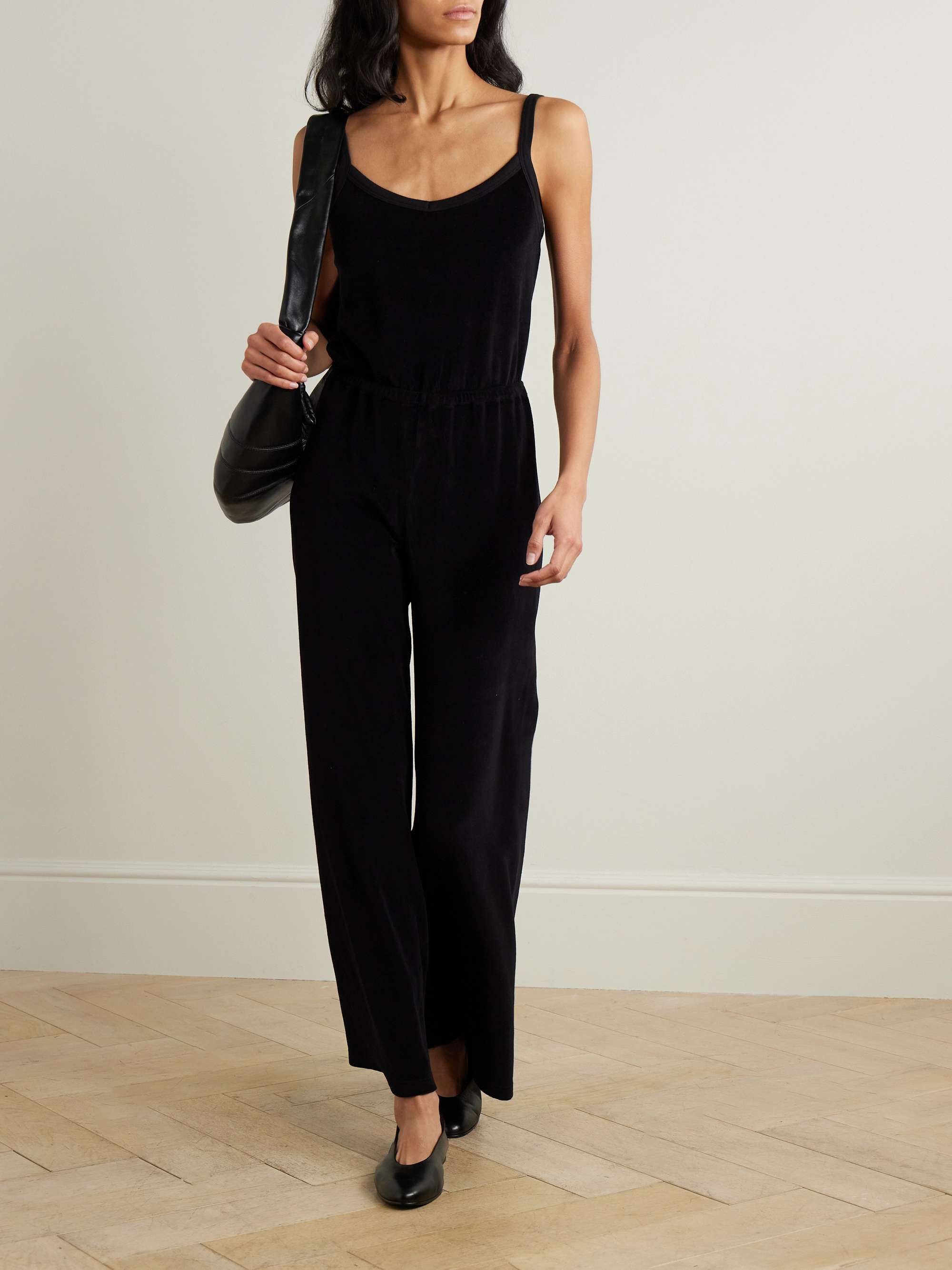 Elma cotton-blend velour jumpsuit view