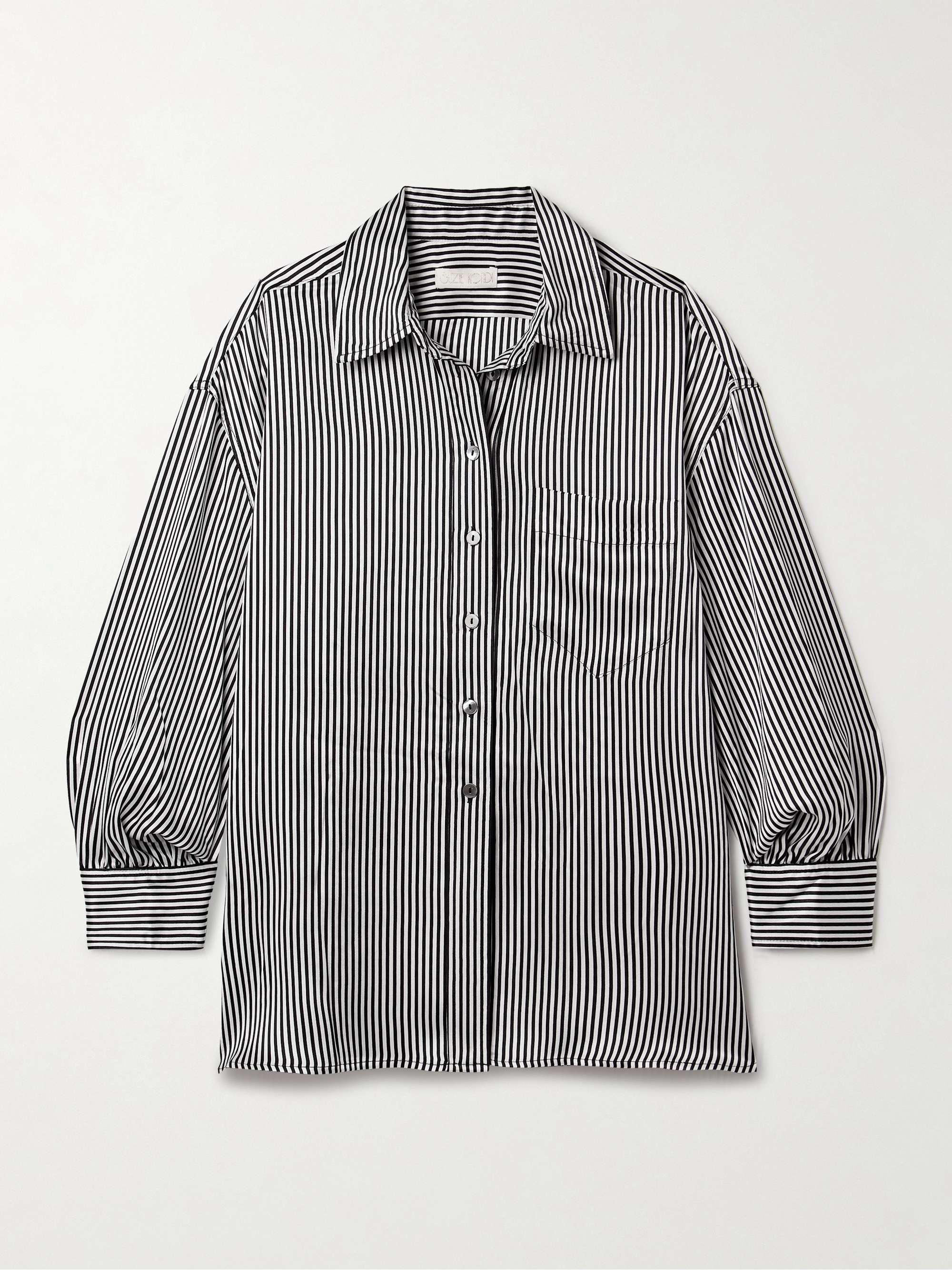 Kappa striped silk-satin shirt view