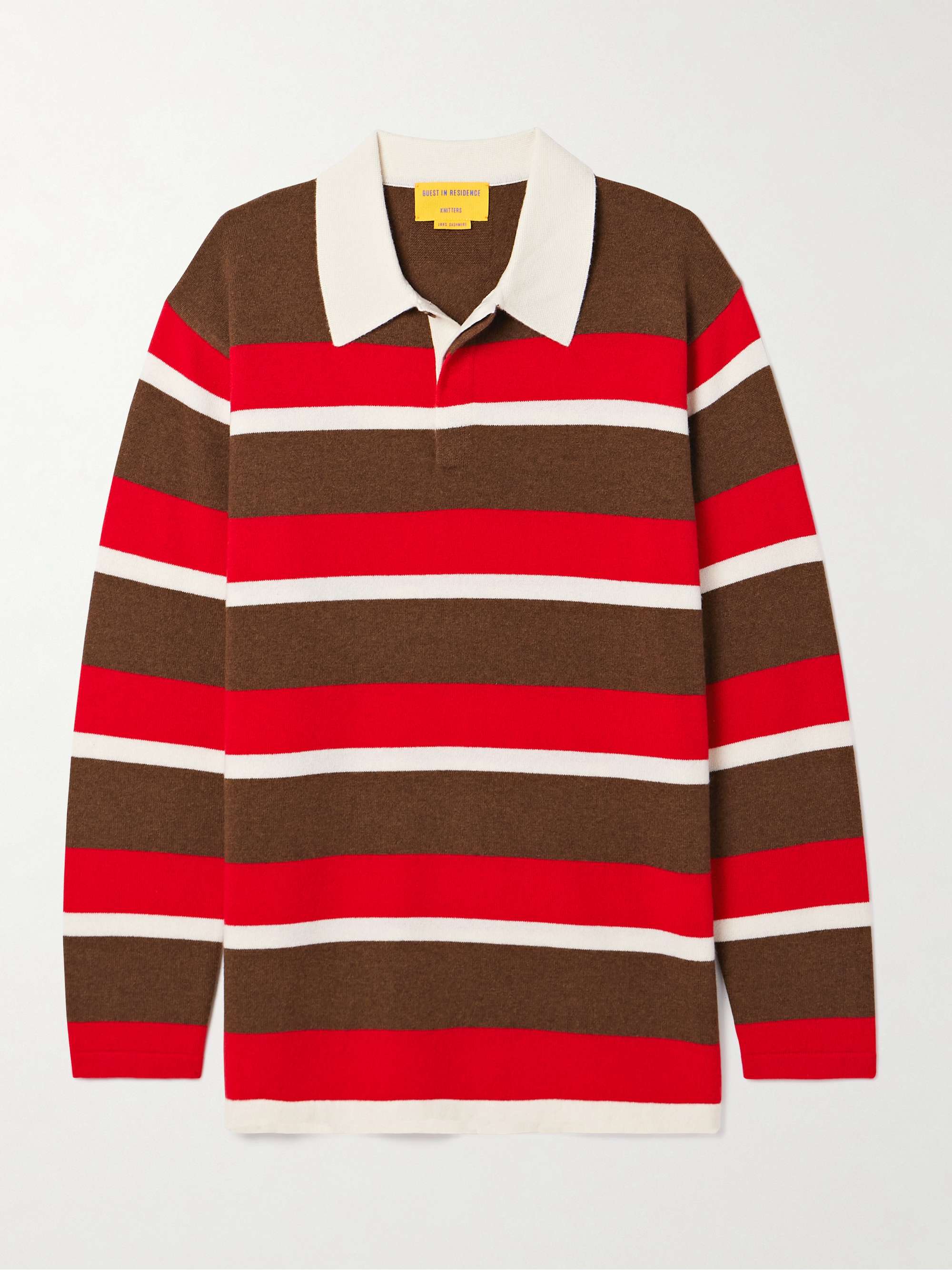 Oversized striped cashmere sweater view