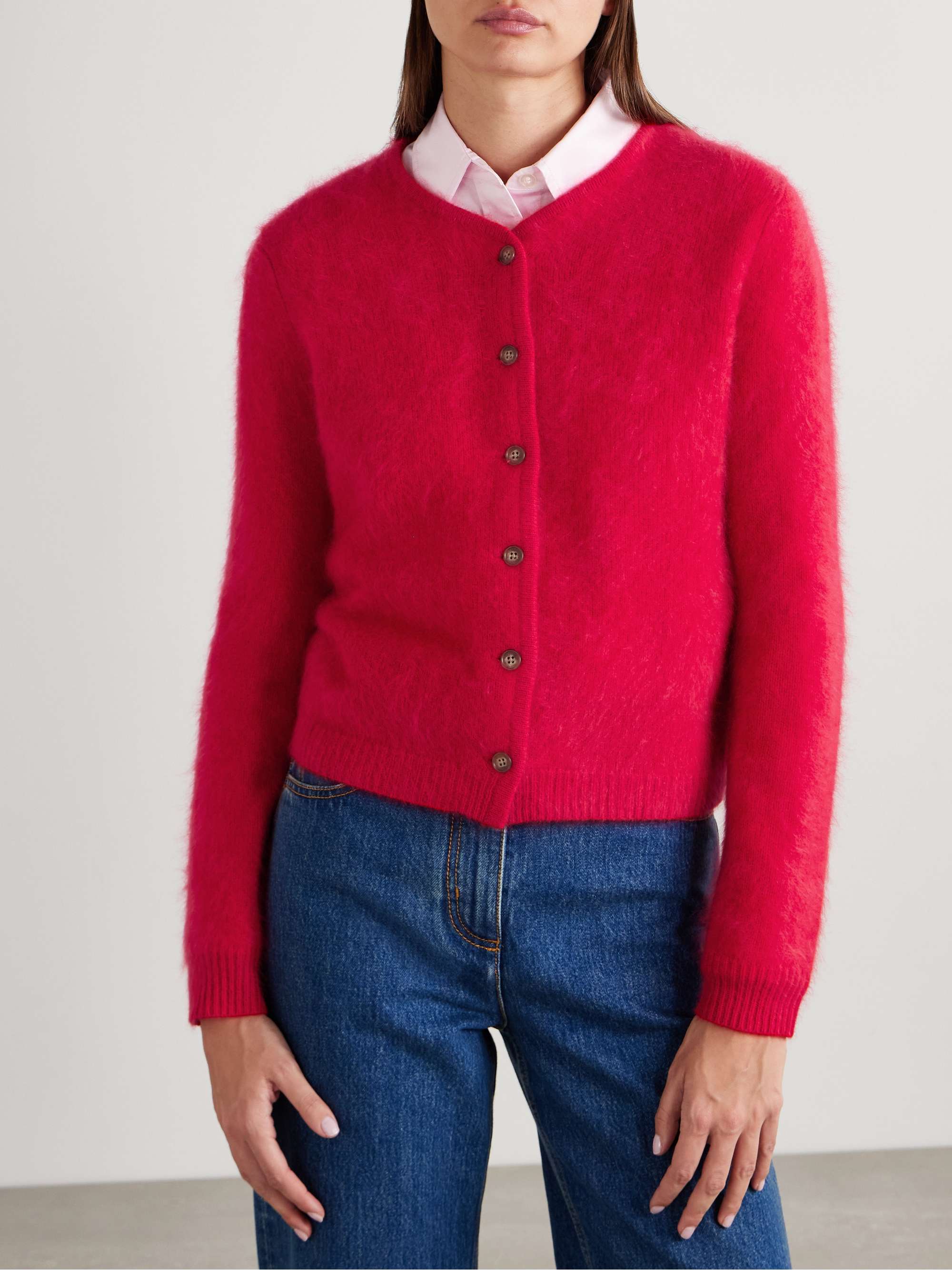 Grizzly brushed-cashmere cardigan view