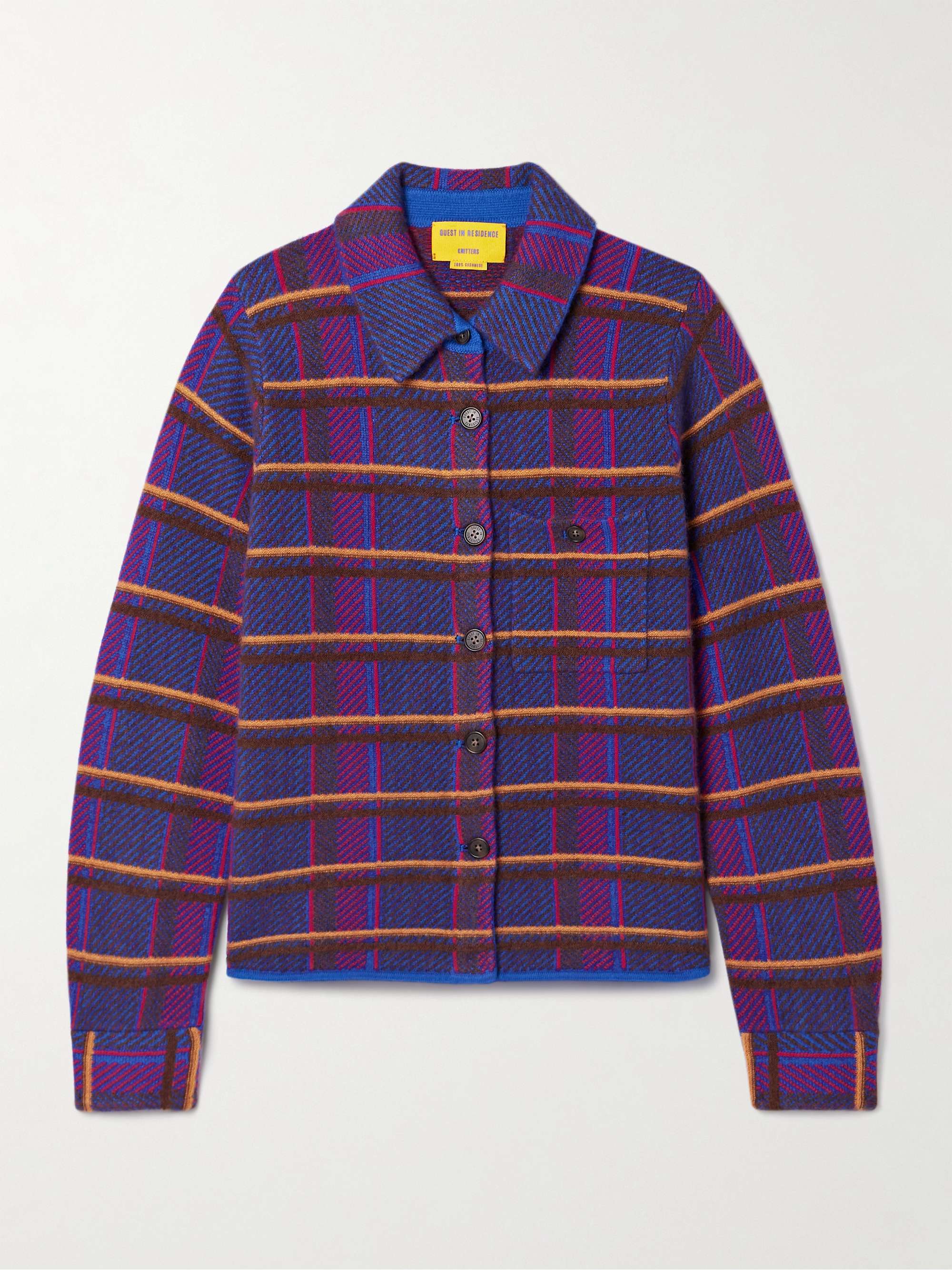 Dylan checked cashmere jacket view