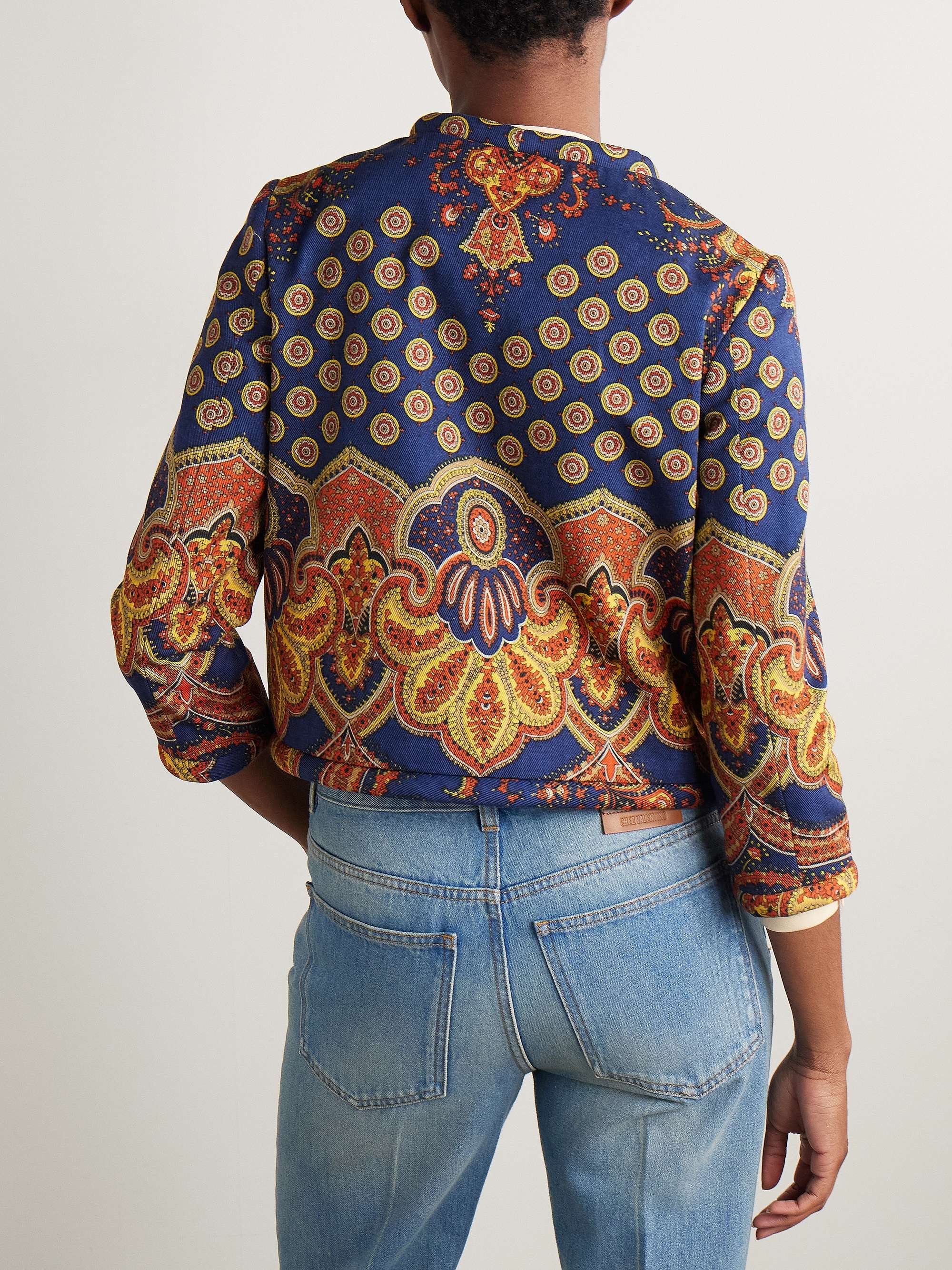 Printed cotton-twill jacket view