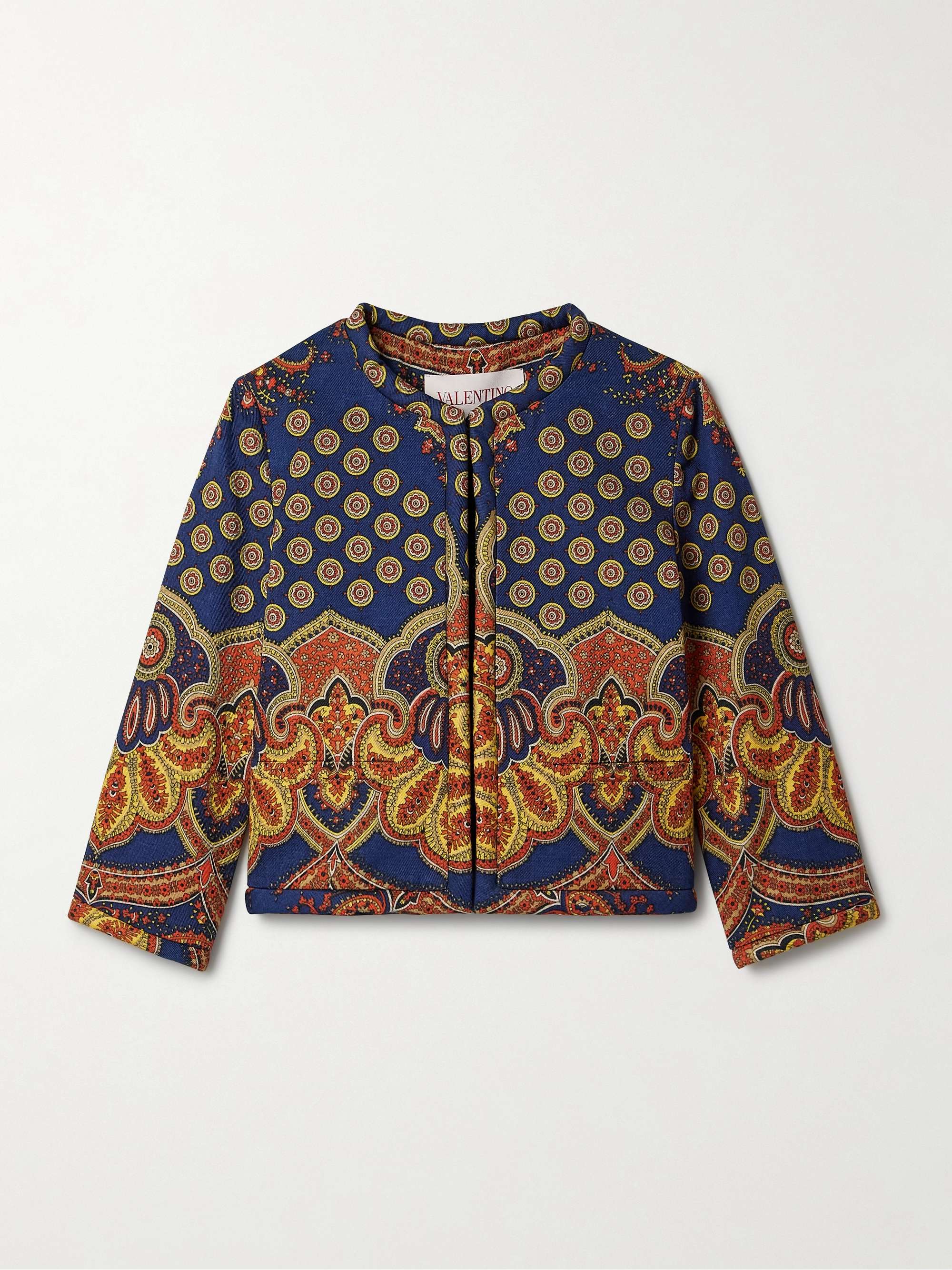 Printed cotton-twill jacket view