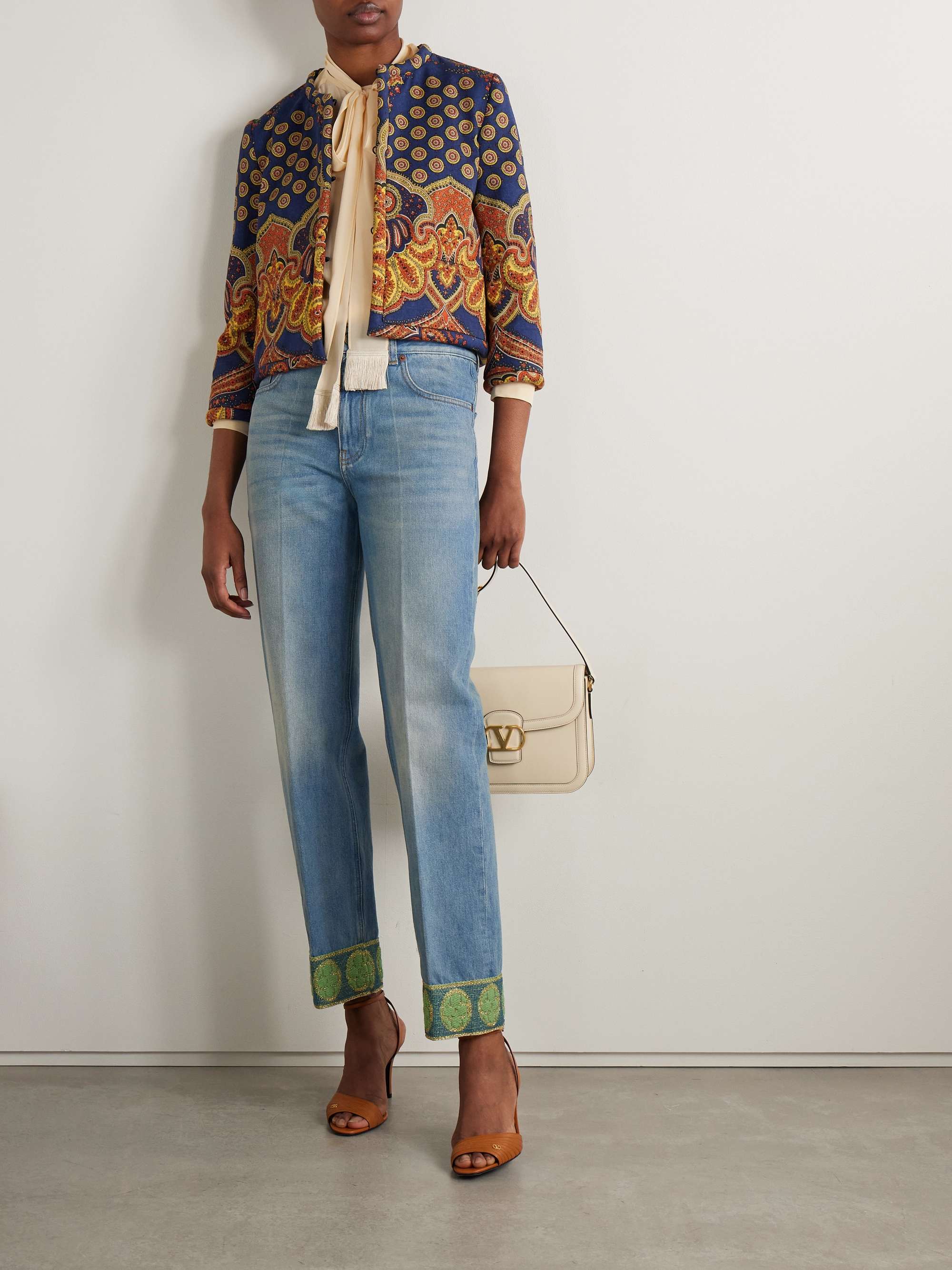 Printed cotton-twill jacket view