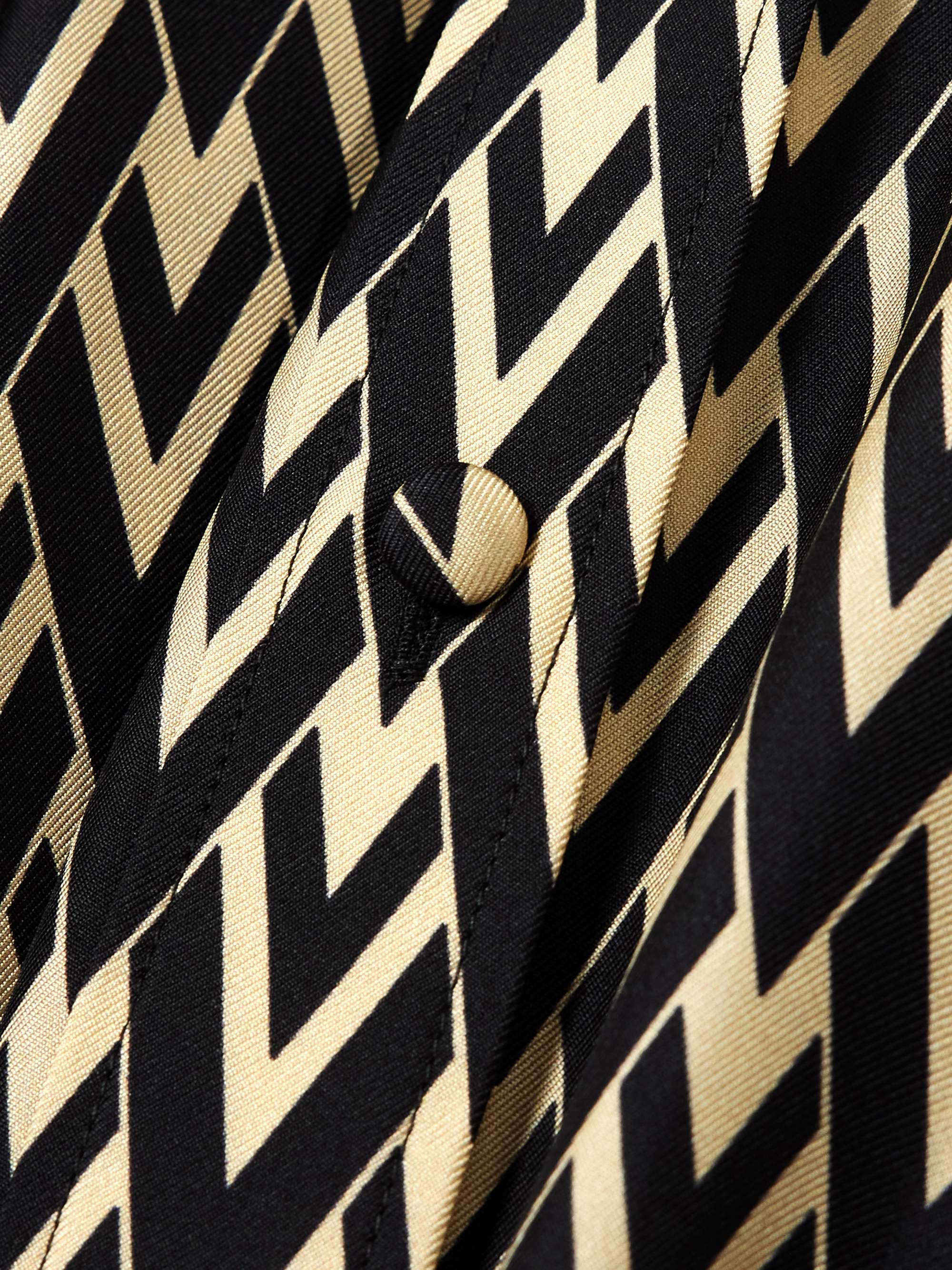 Printed silk-twill shirt view