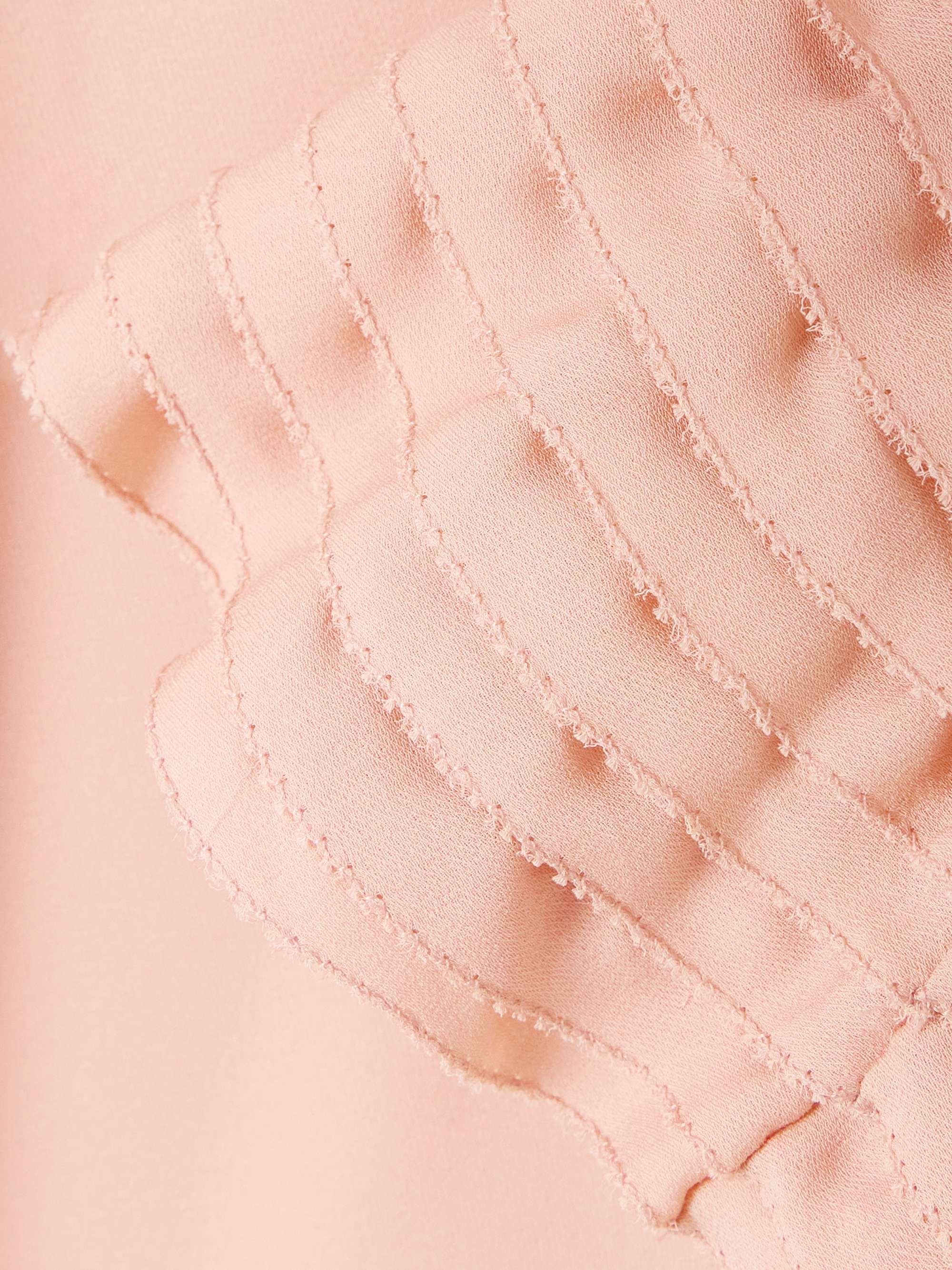 Ruffled silk-georgette shirt view