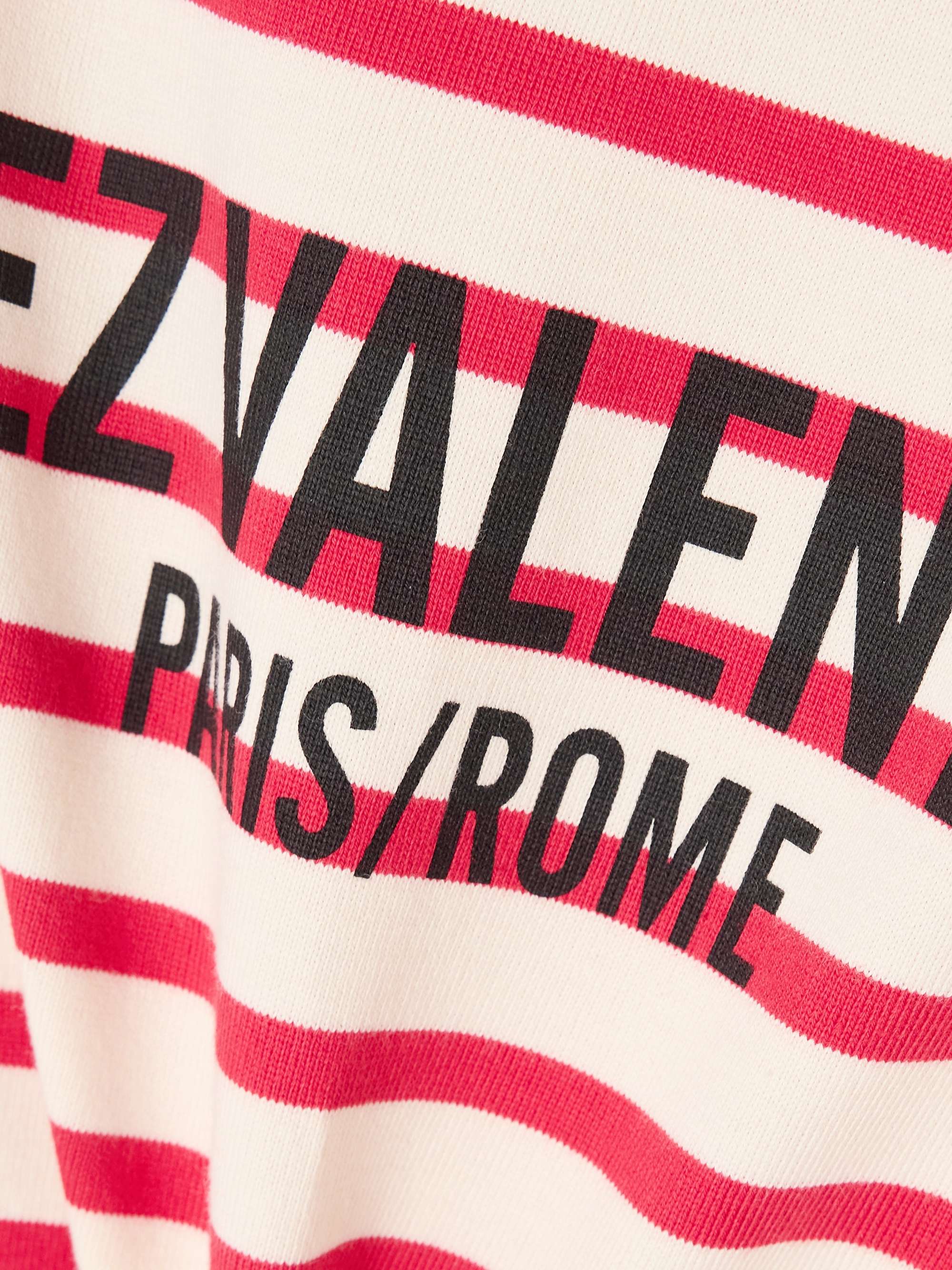 Striped printed cotton-jersey T-shirt view