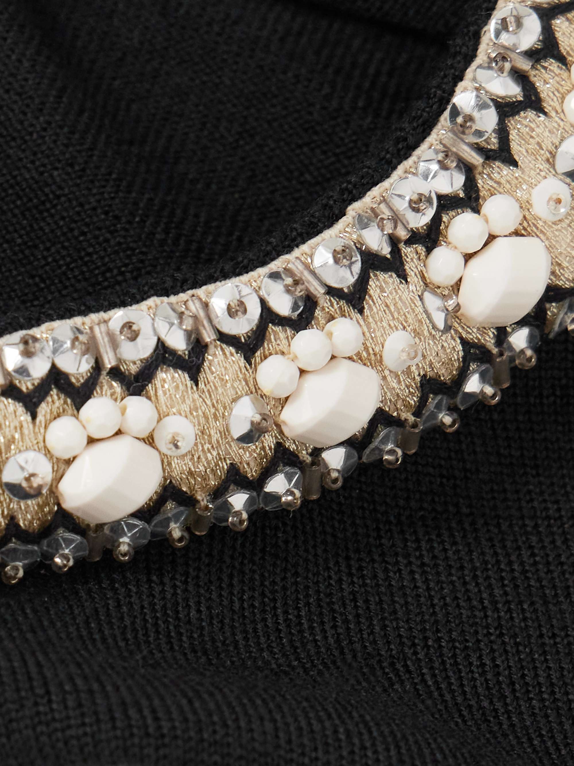 Embellished virgin wool sweater view