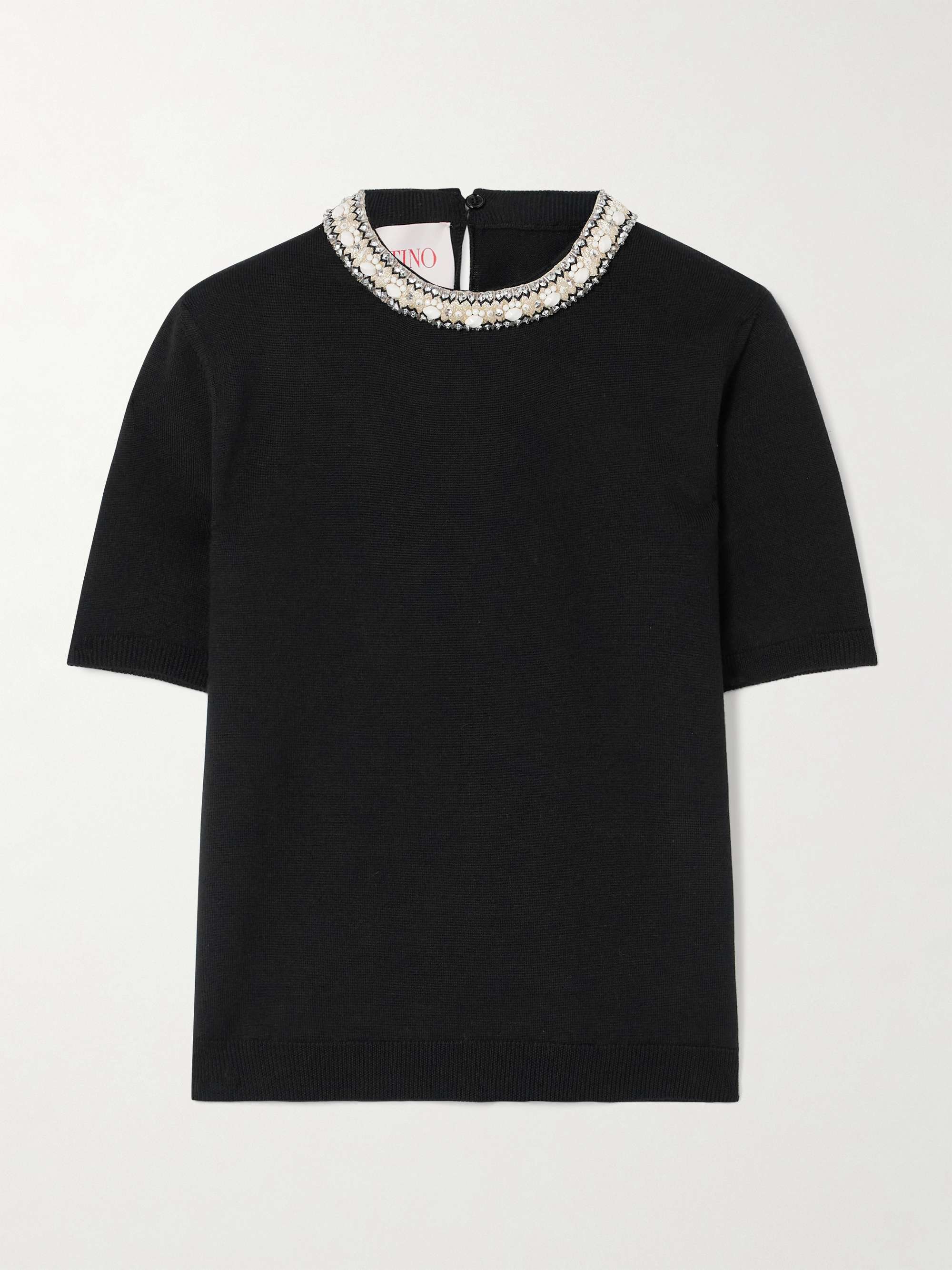 Embellished virgin wool sweater view