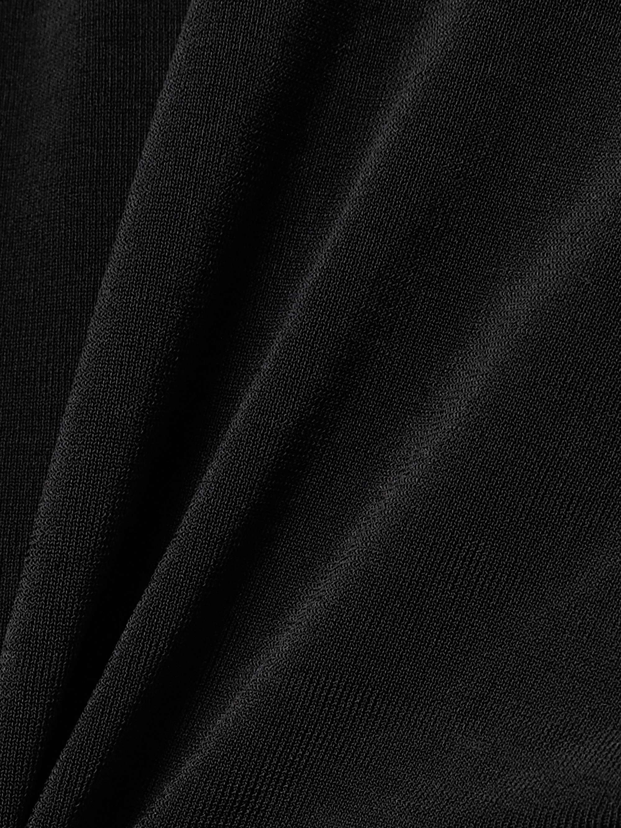 Open-back gathered stretch-jersey midi dress view