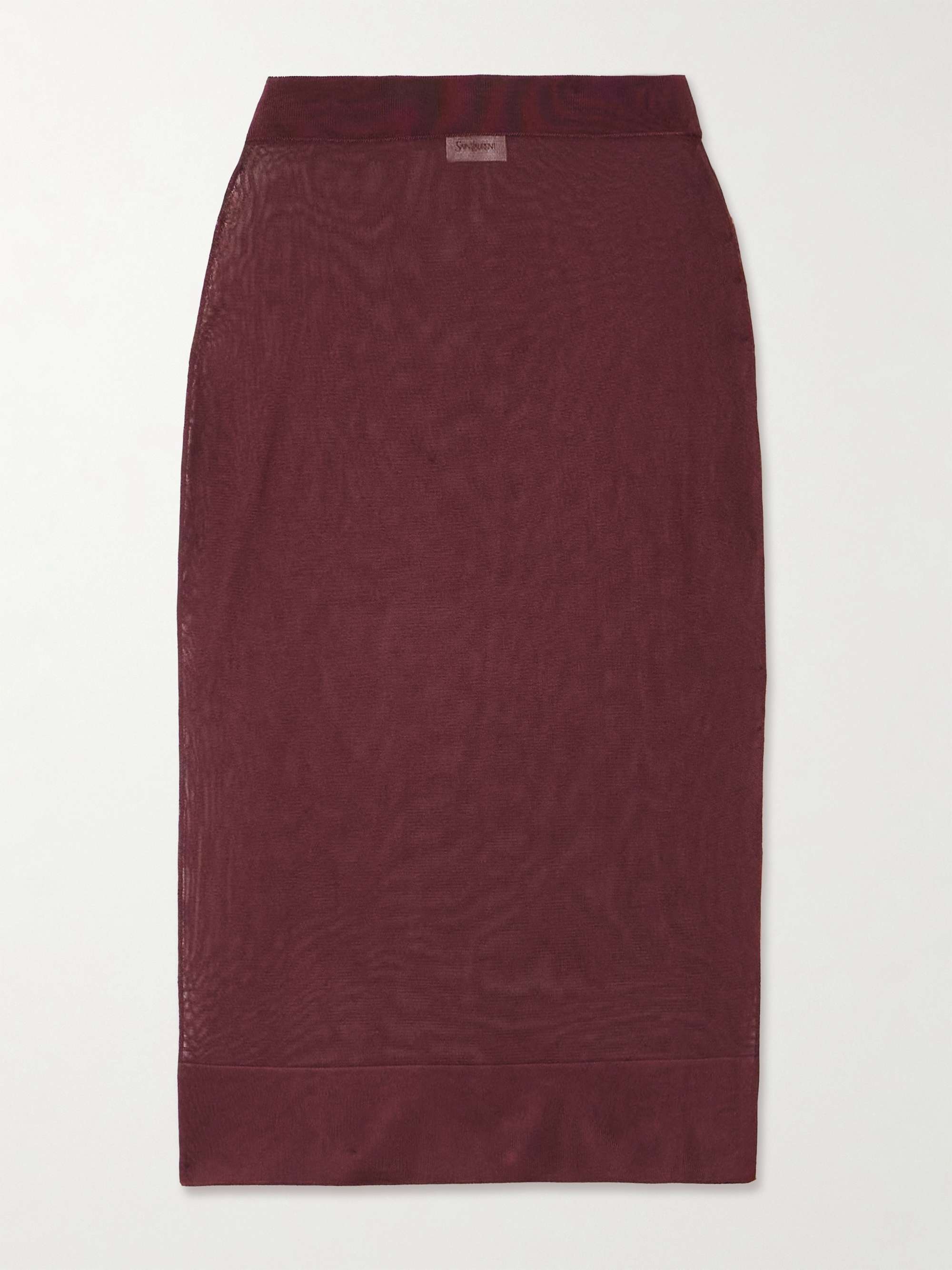 Jersey midi skirt view