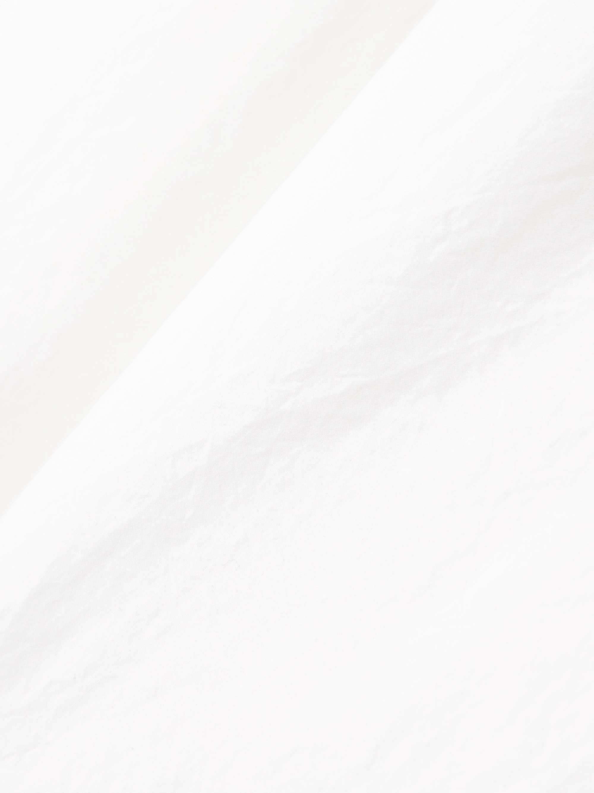 One-shoulder organic cotton-poplin top view