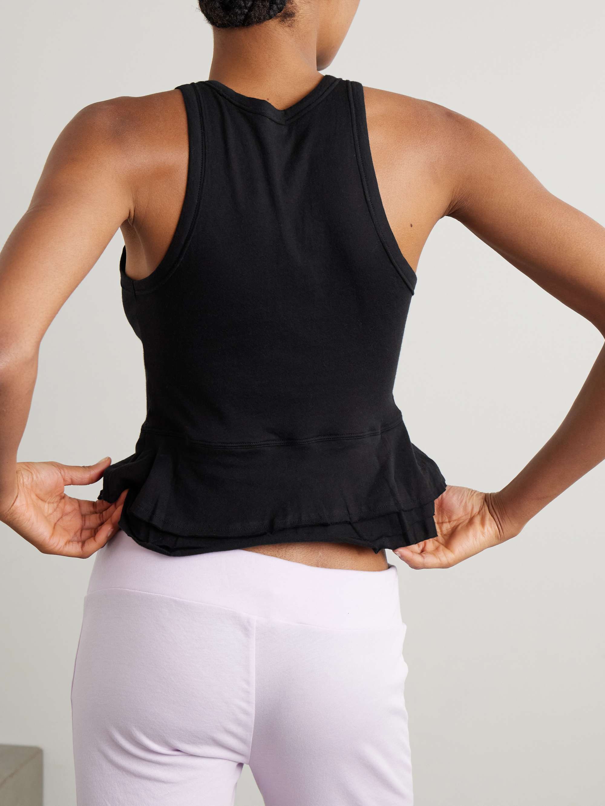 Elle organic Pima cotton tank view