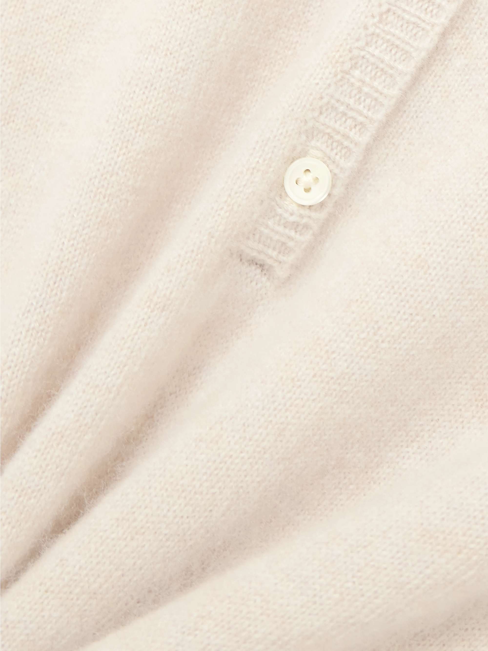 Penelope cashmere polo top view