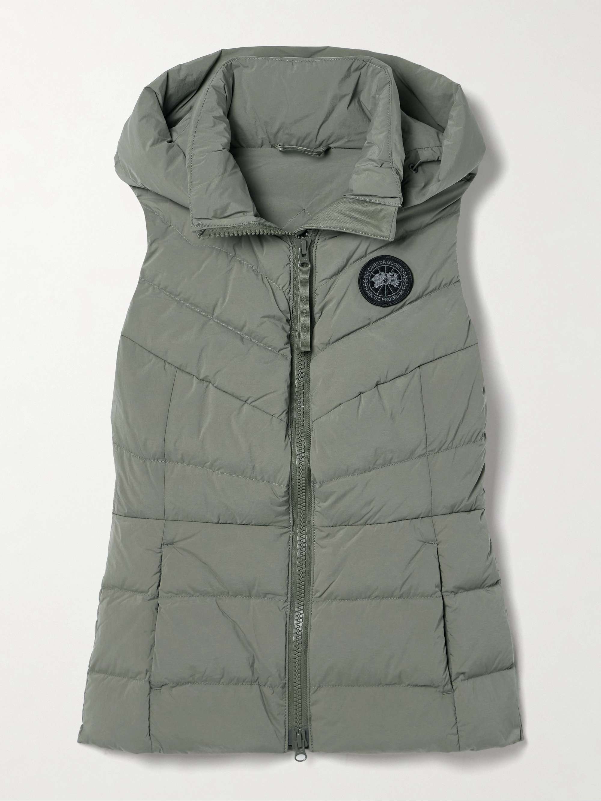 Clair hooded quilted padded shell down vest view