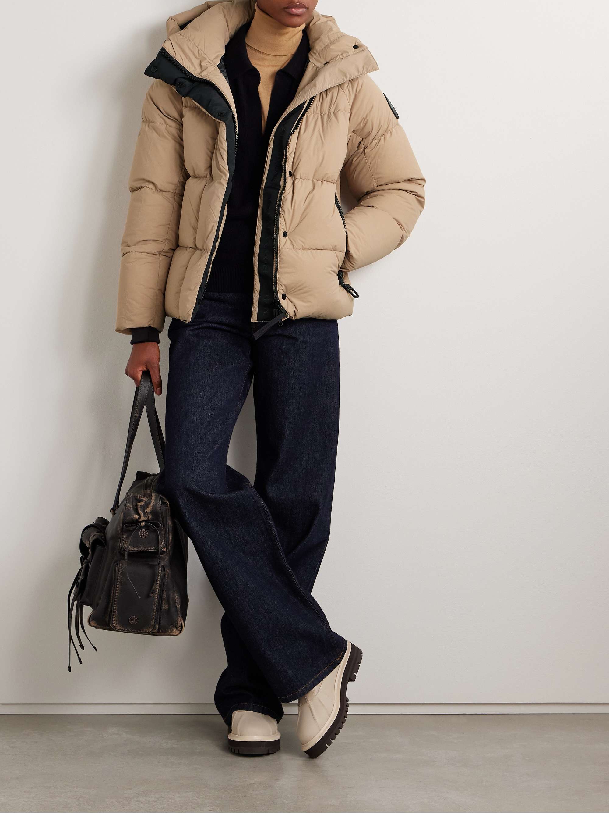 Junction hooded quilted shell down jacket view