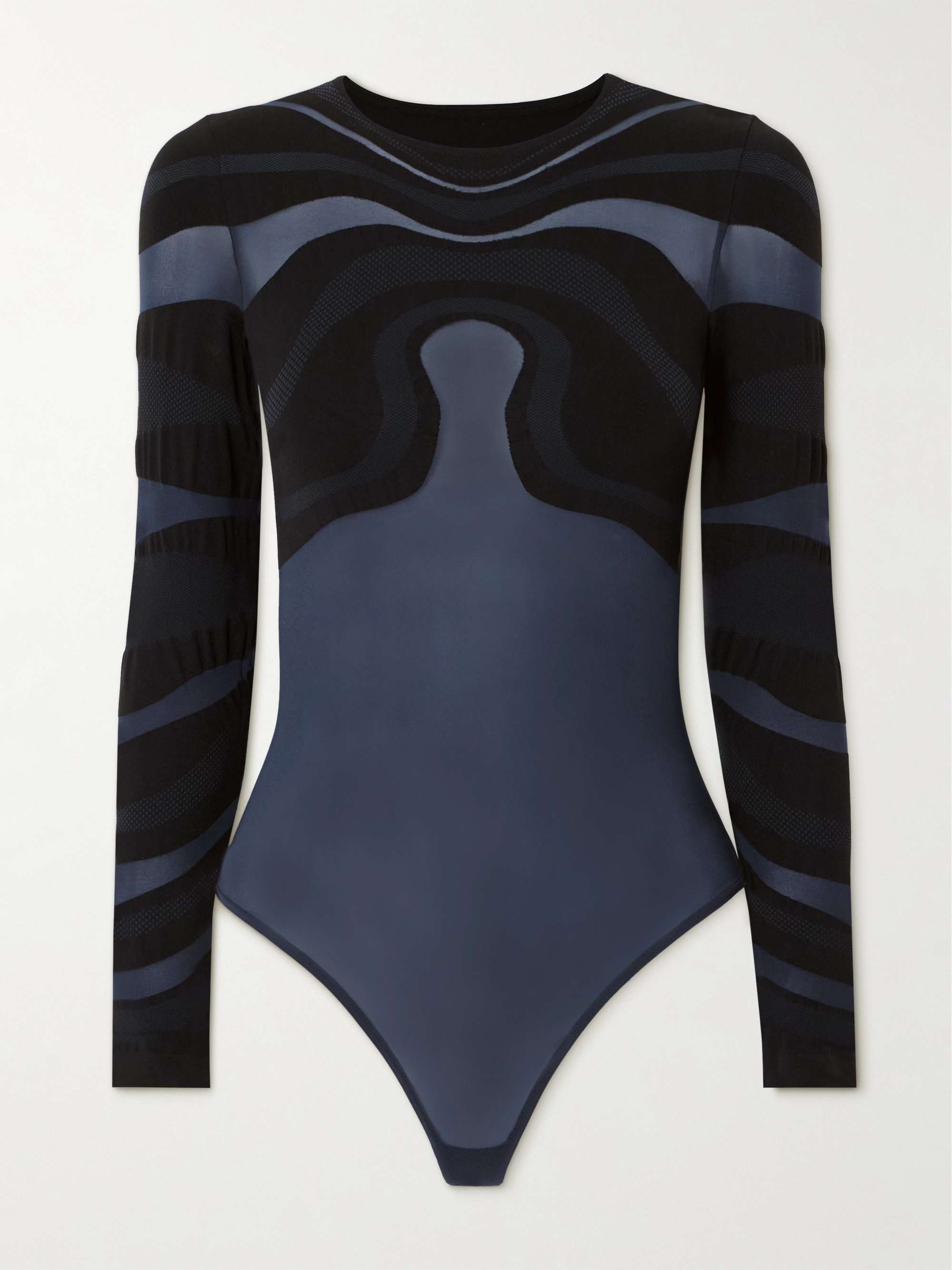 Venus paneled stretch-jersey thong bodysuit view